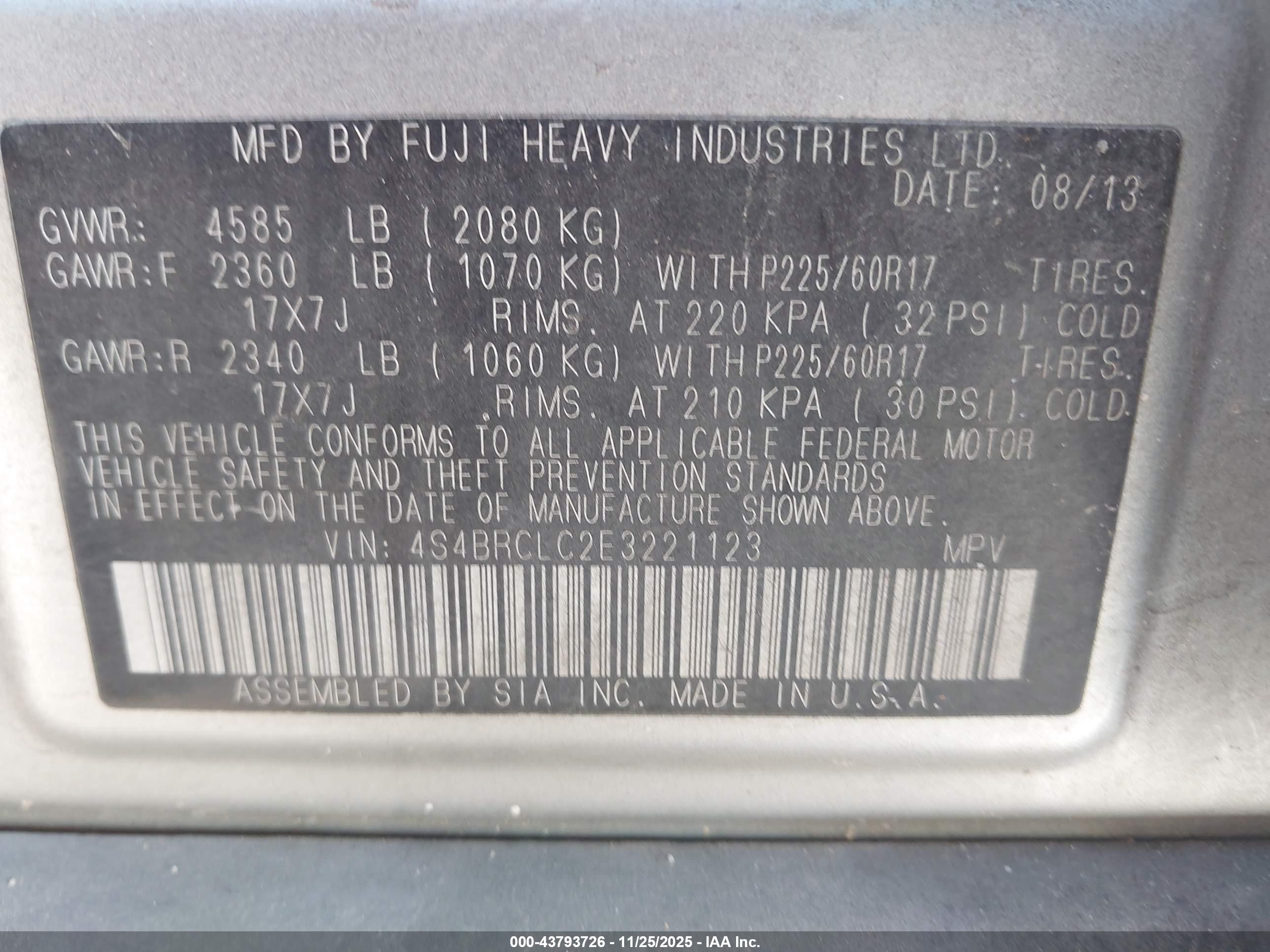 SUBARU OUTBACK image 9