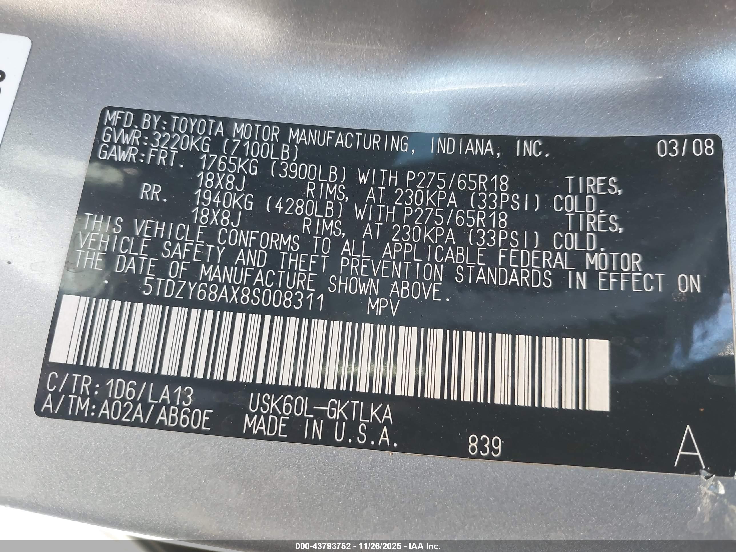 TOYOTA SEQUOIA image 9