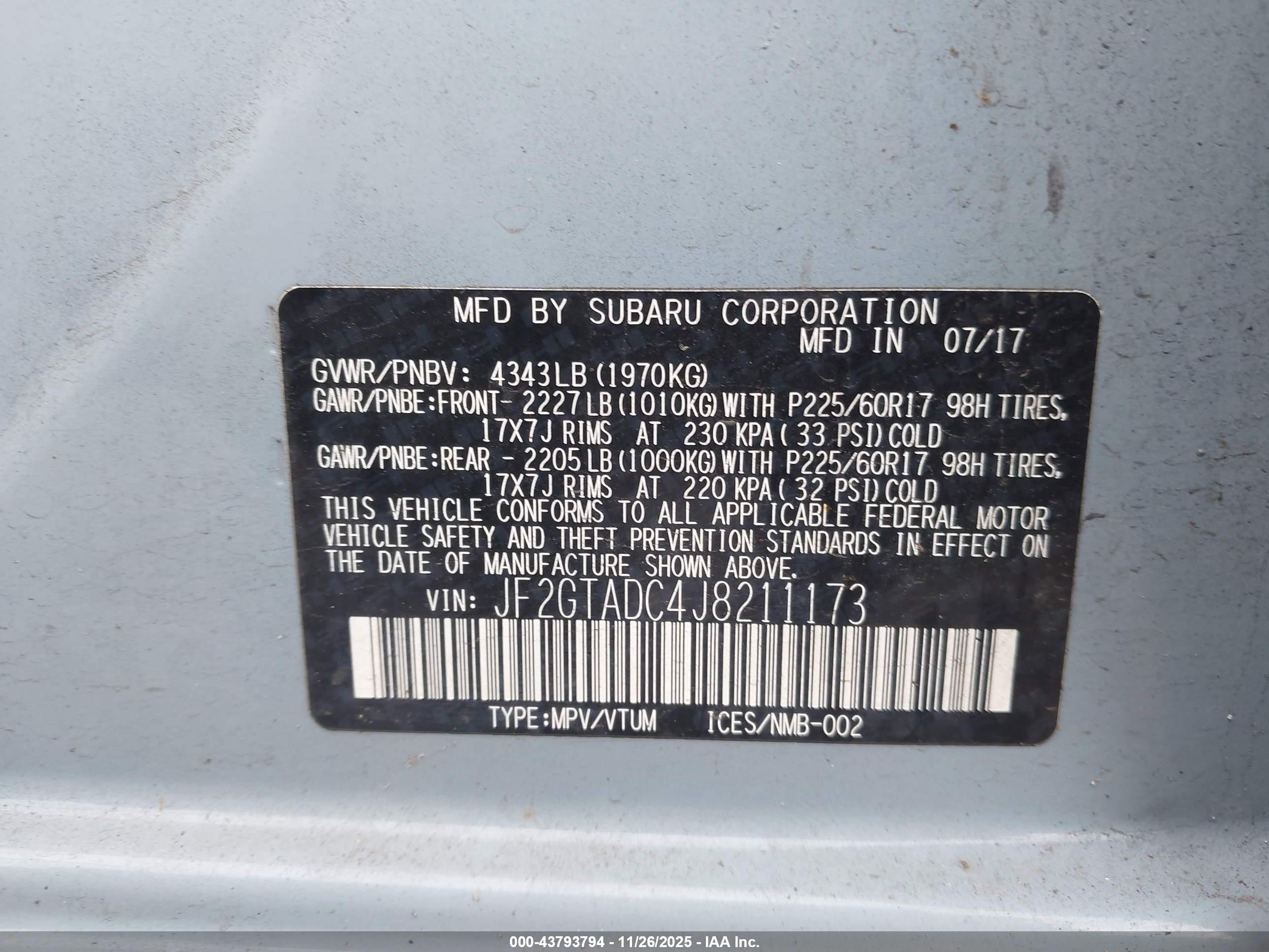 SUBARU CROSSTREK image 9