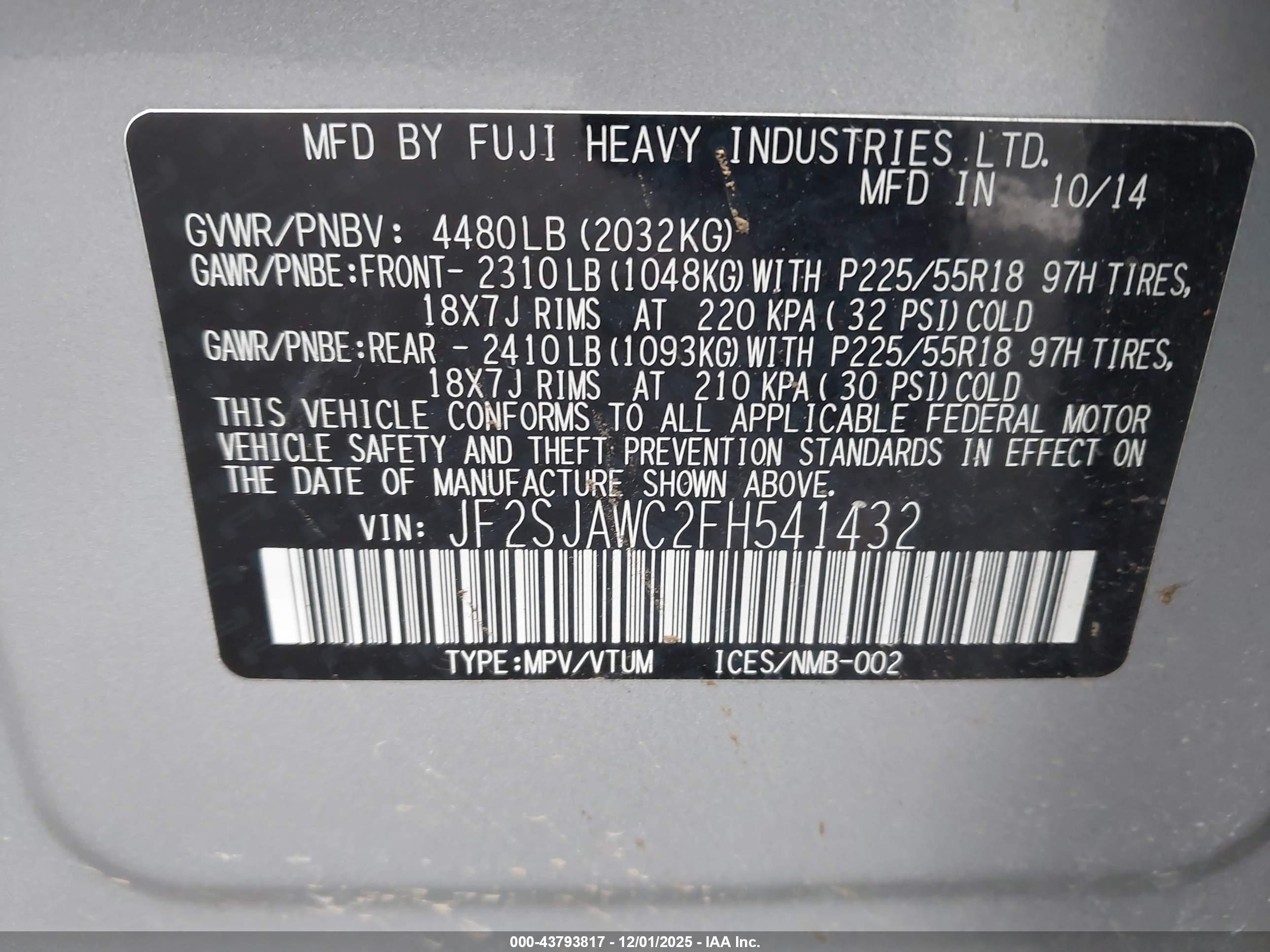 SUBARU FORESTER image 9