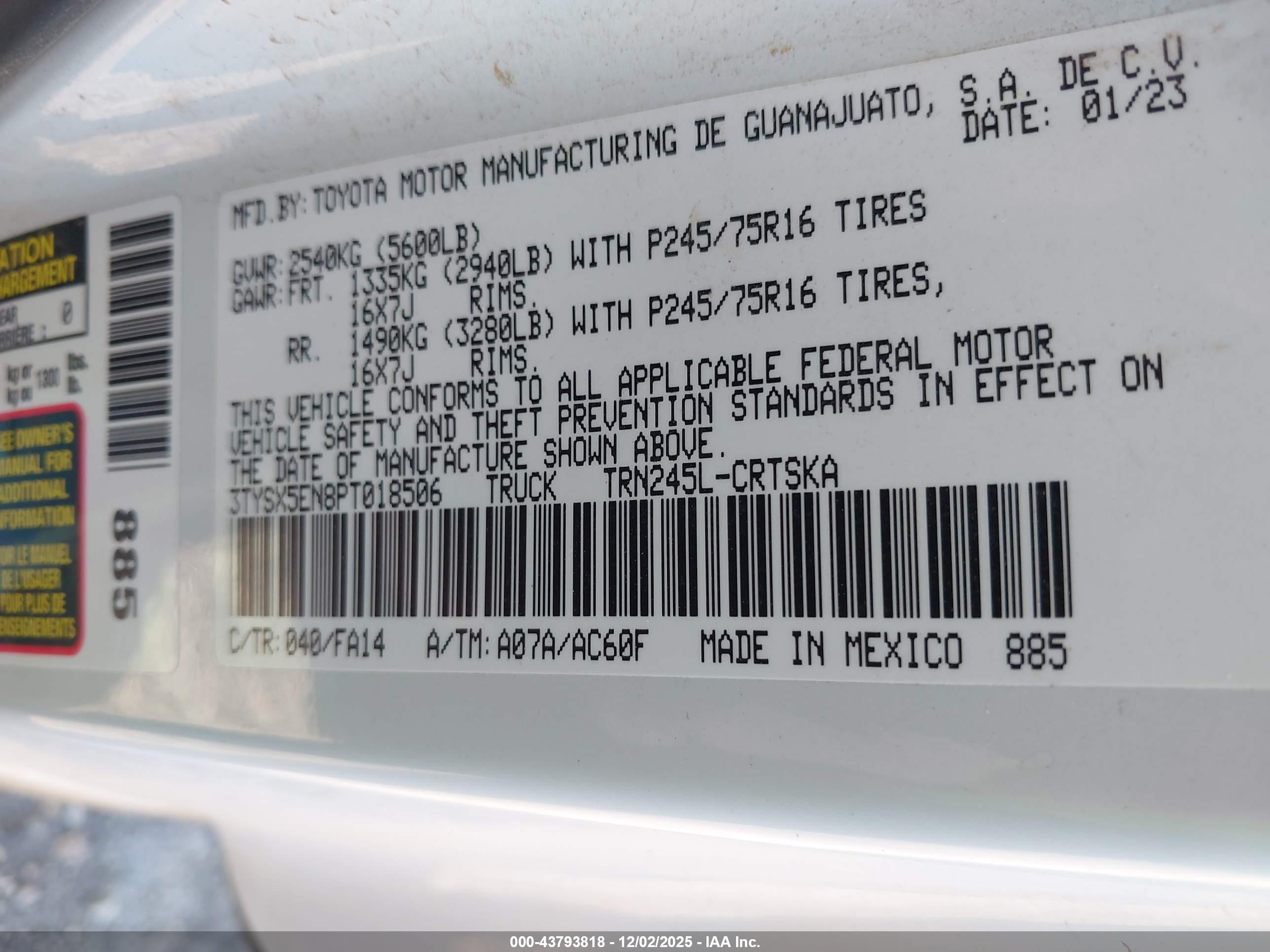 TOYOTA TACOMA image 9