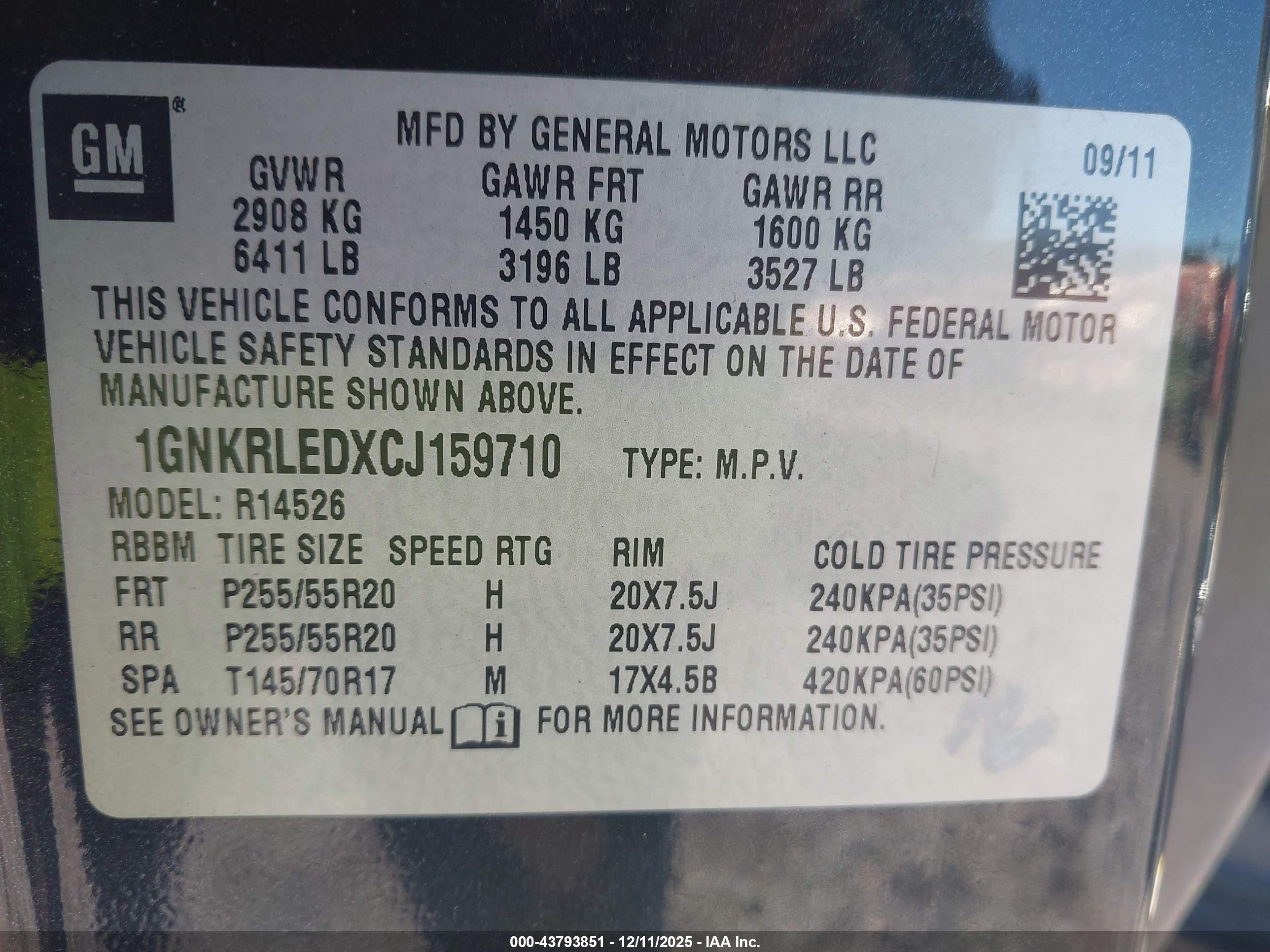 CHEVROLET TRAVERSE image 9