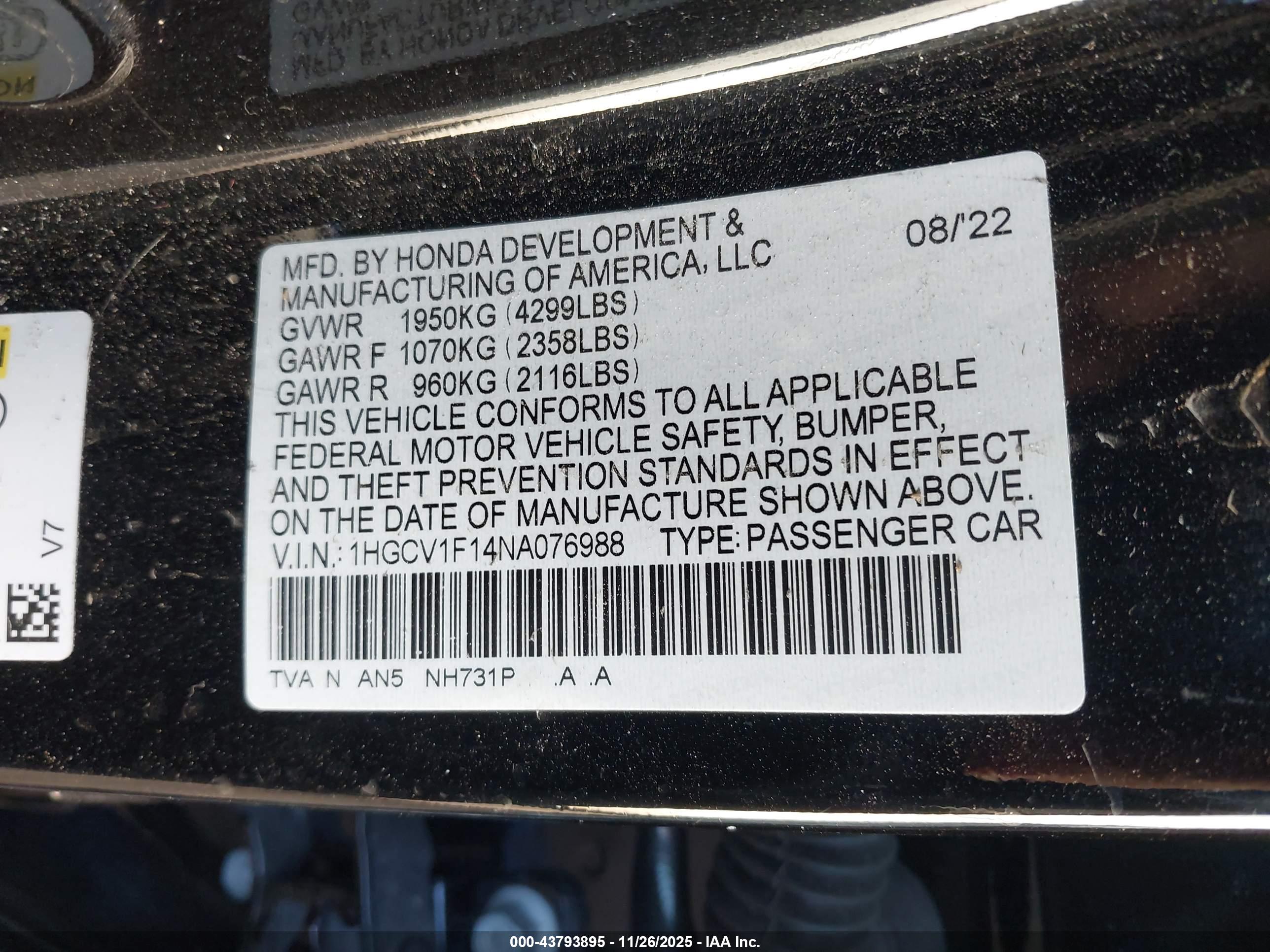 HONDA ACCORD image 9