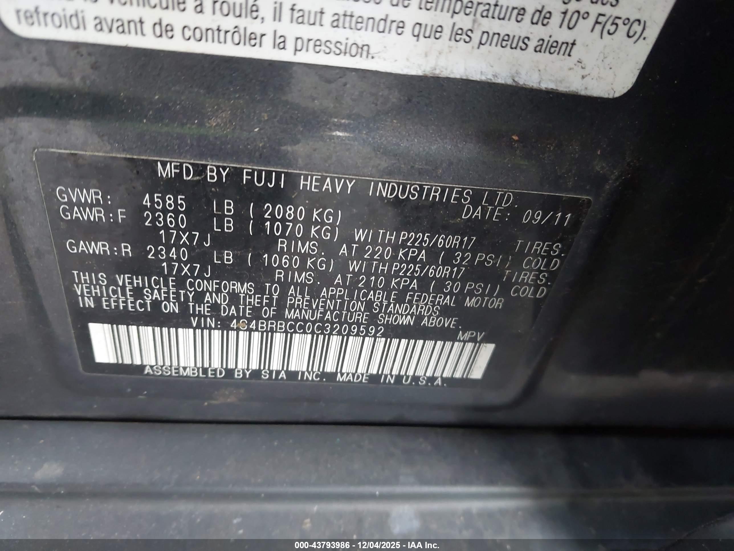 SUBARU OUTBACK image 9