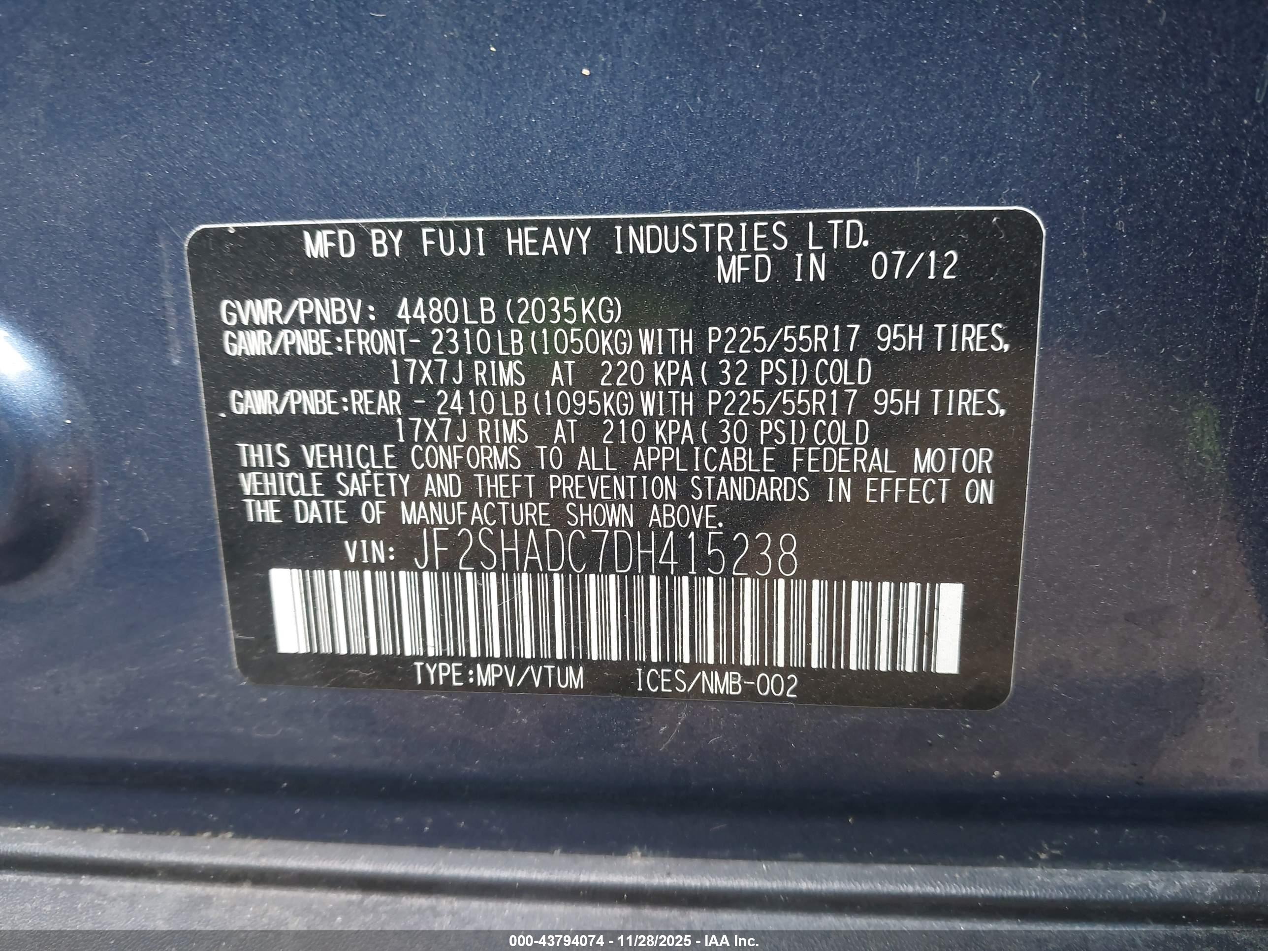 SUBARU FORESTER image 9