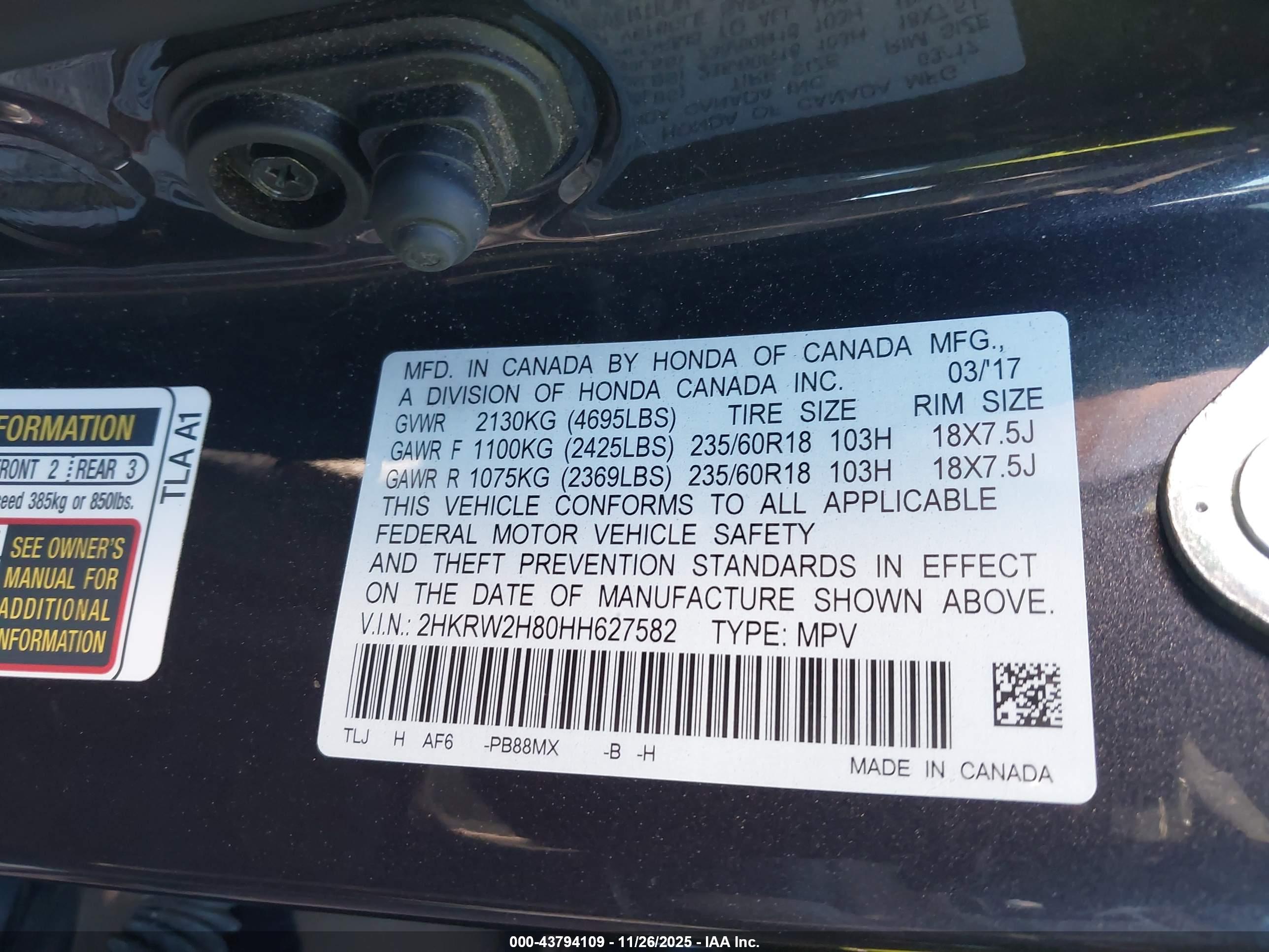 HONDA CR-V image 9