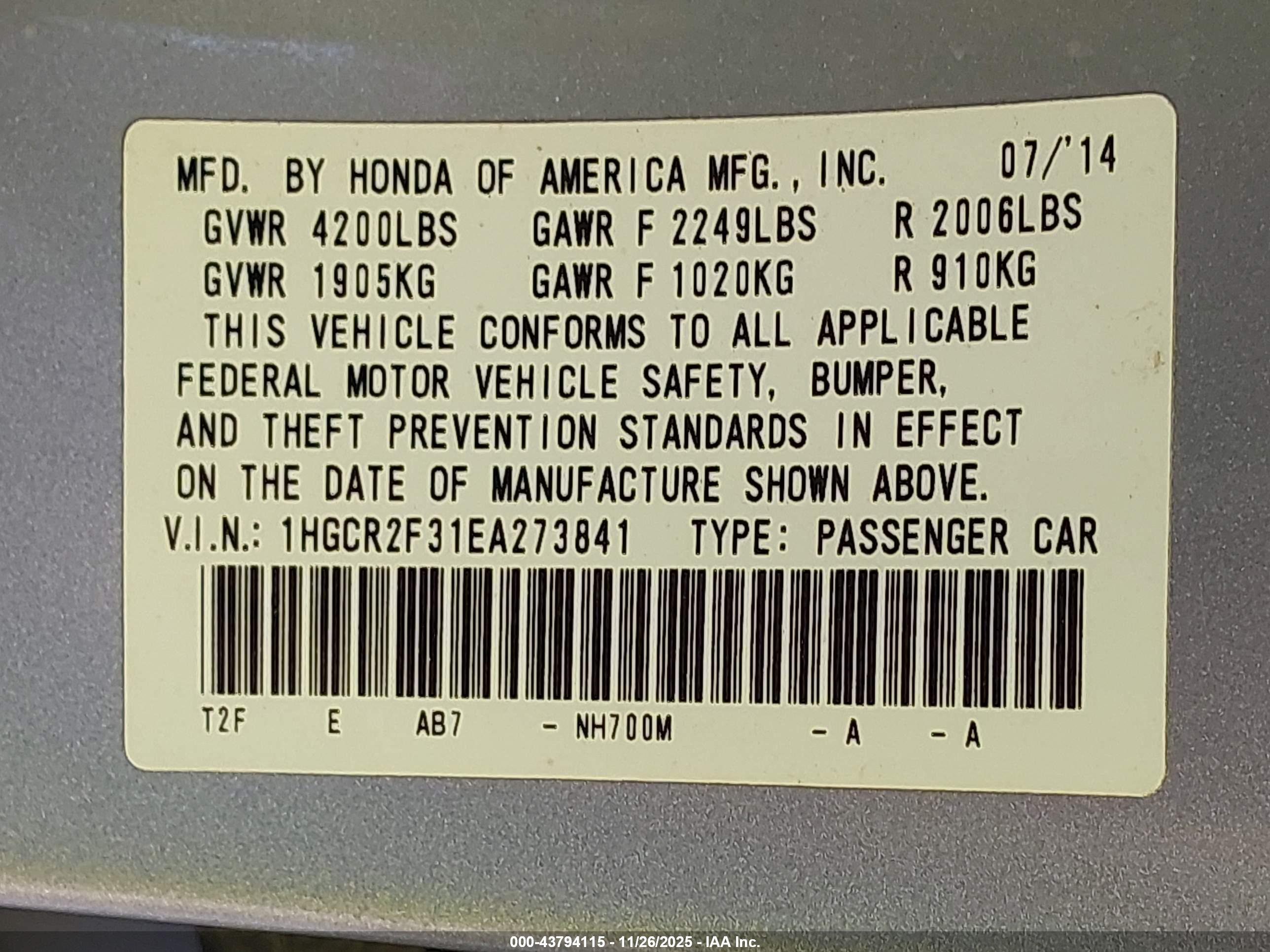 HONDA ACCORD image 9