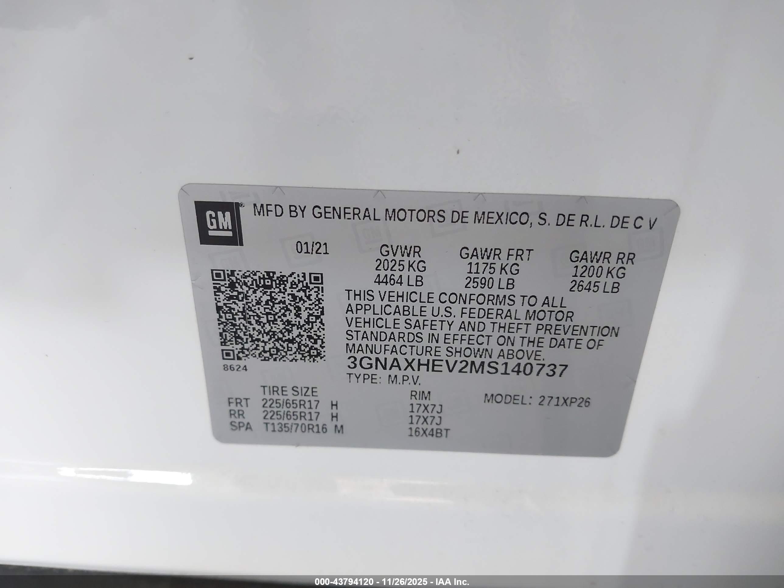 CHEVROLET EQUINOX image 9