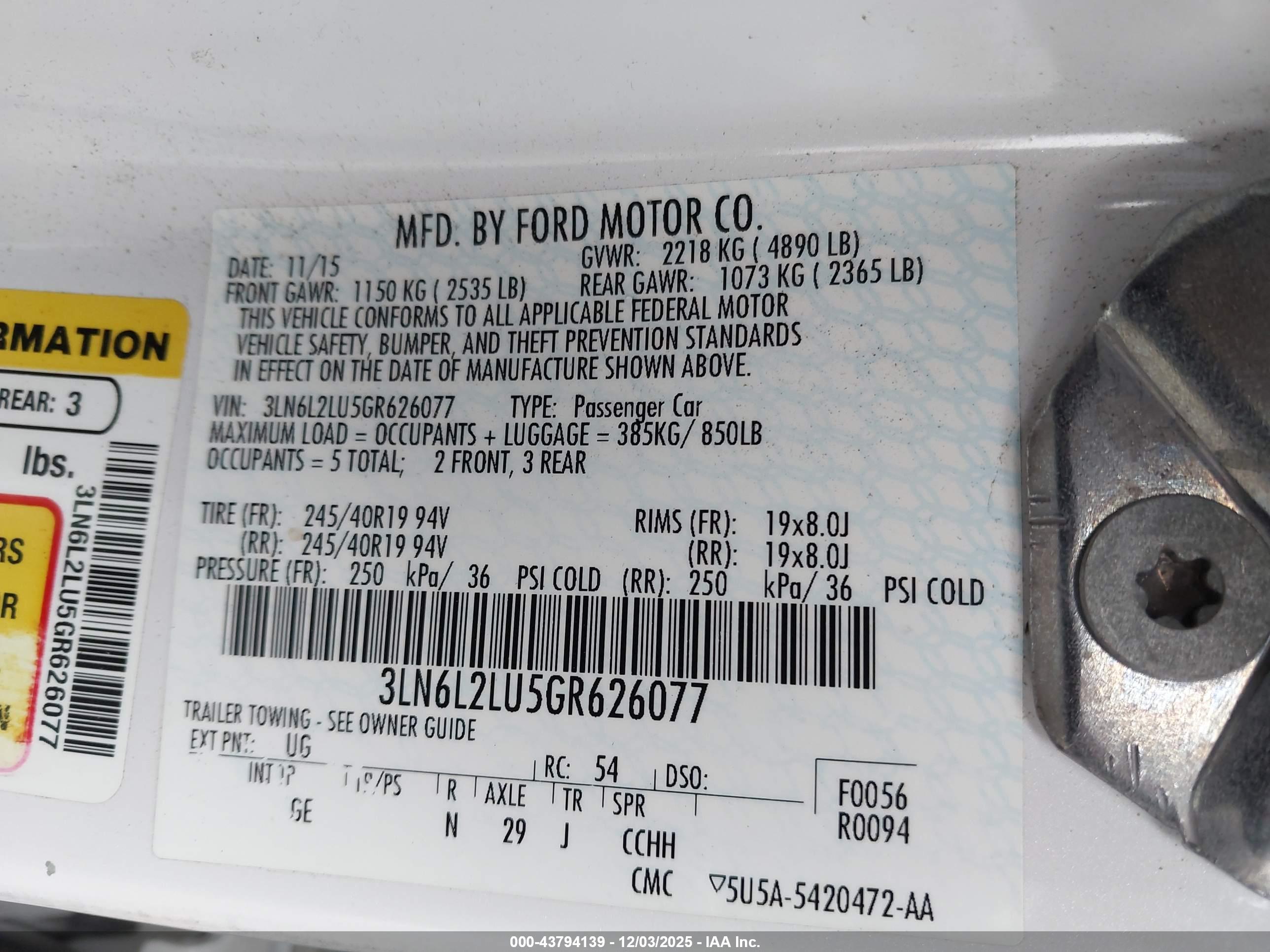 LINCOLN MKZ image 9