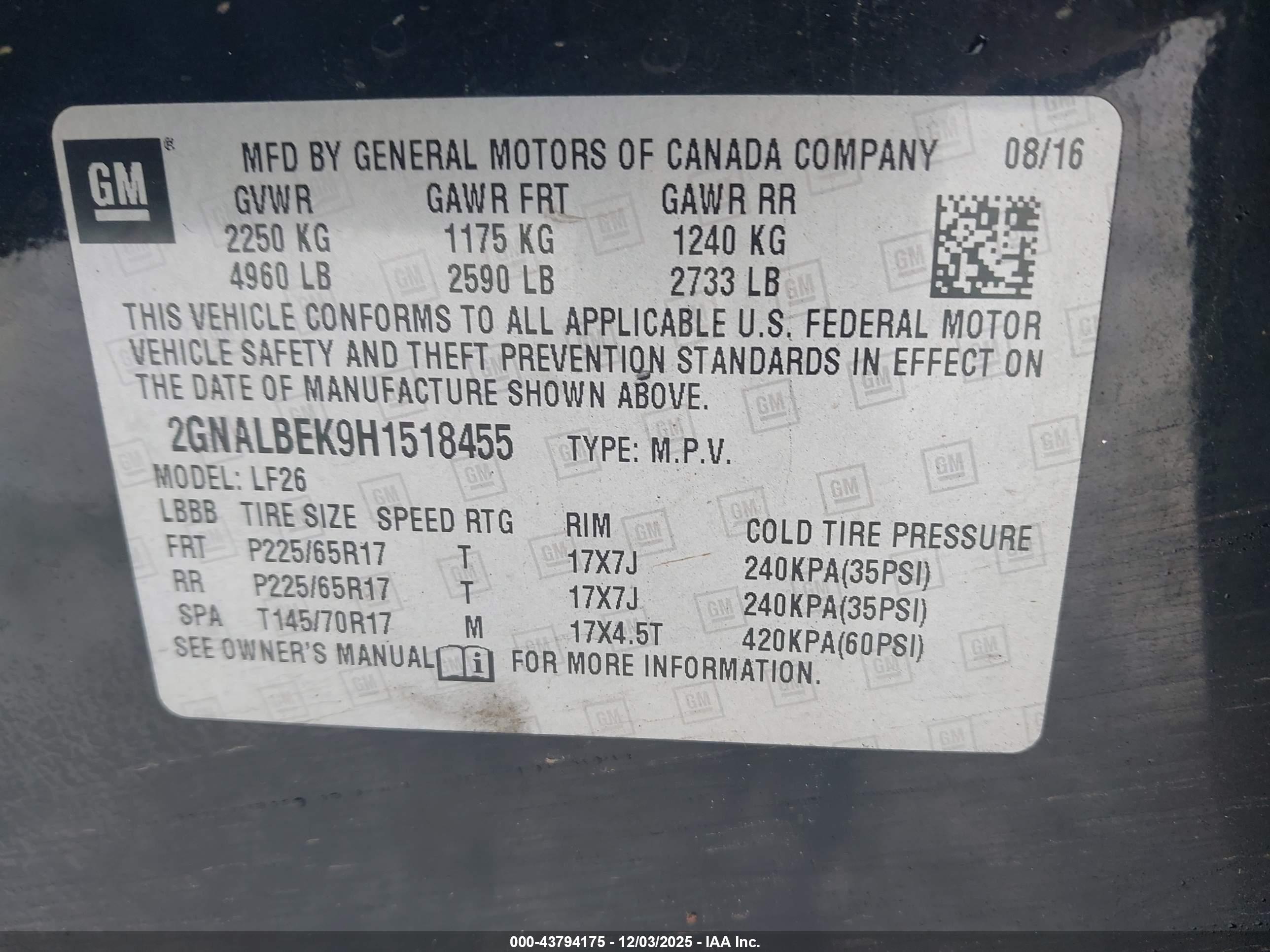 CHEVROLET EQUINOX image 9