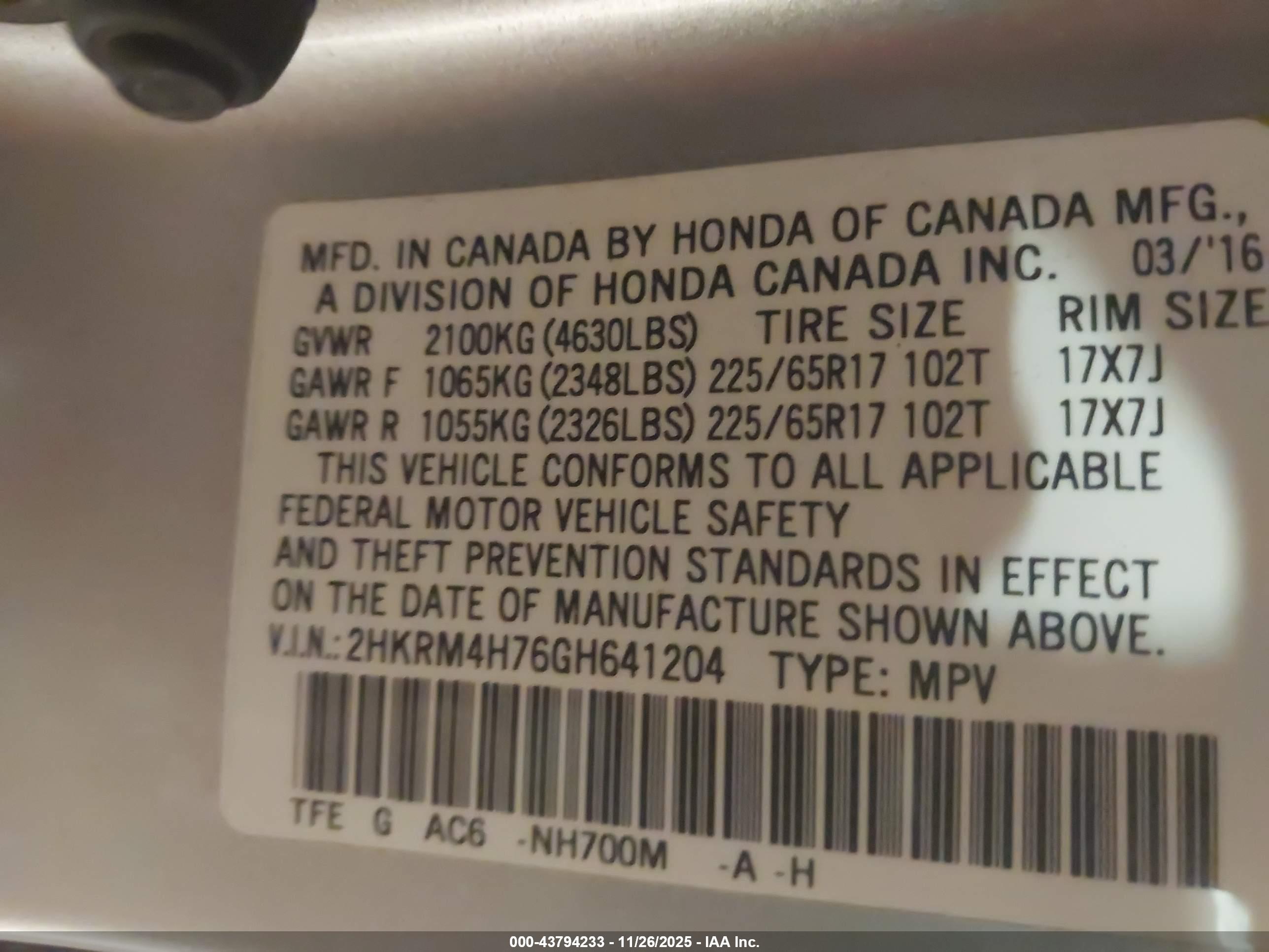 HONDA CR-V image 9