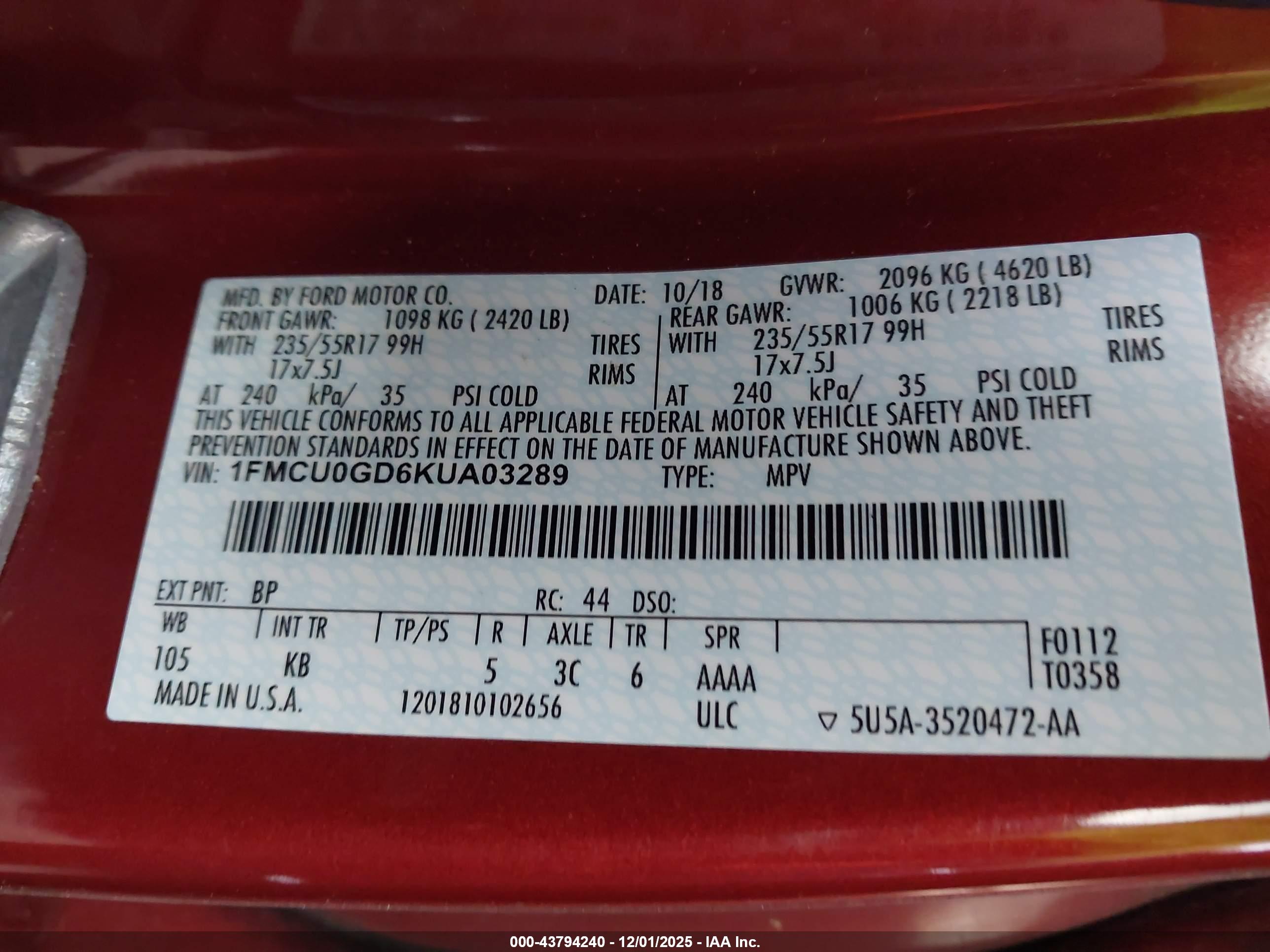 FORD ESCAPE image 9