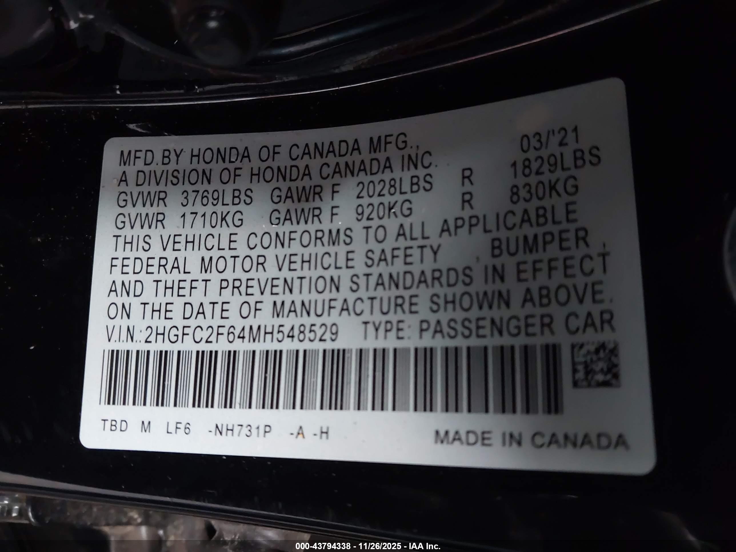 HONDA CIVIC image 9