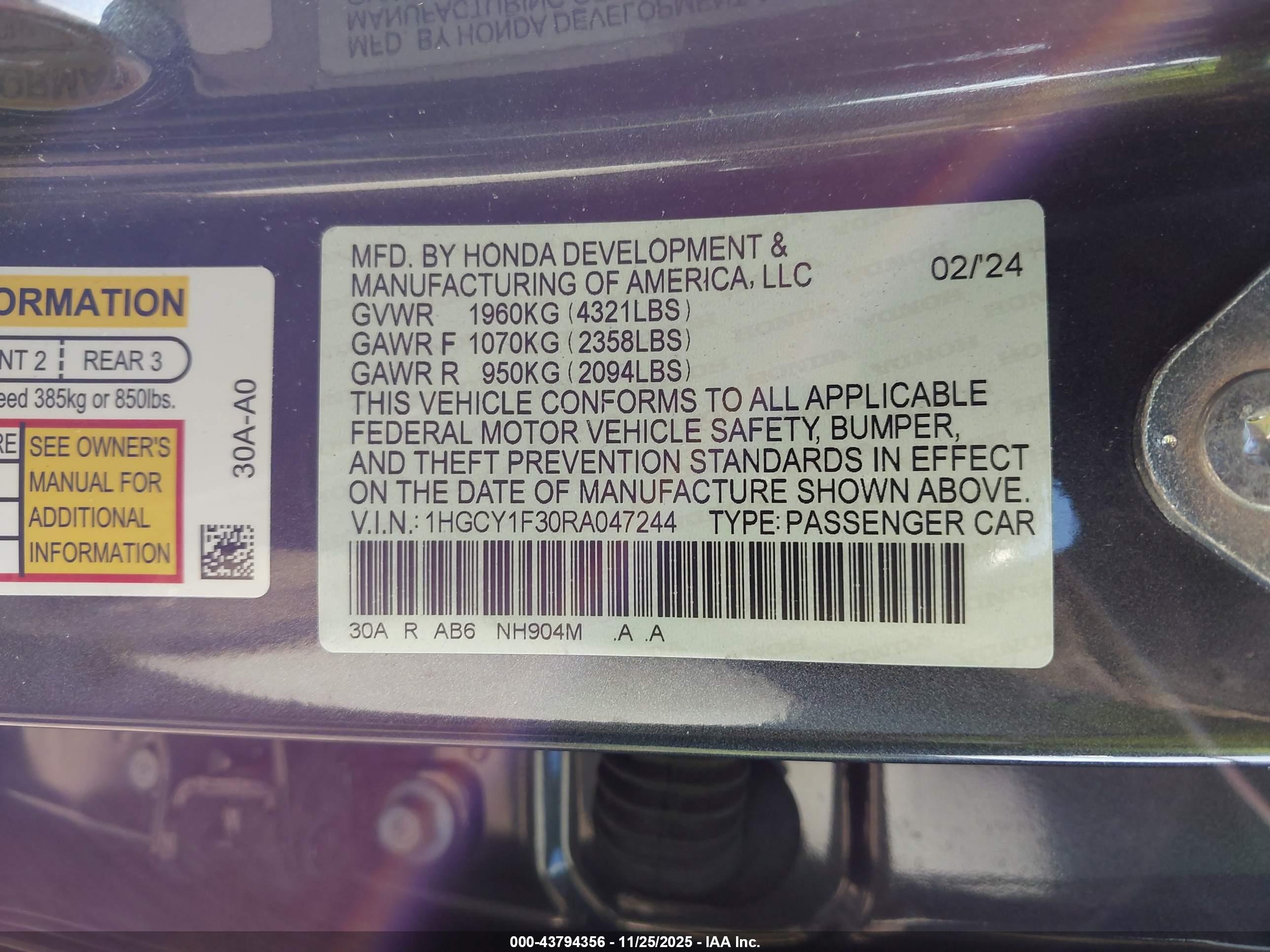 HONDA ACCORD image 9