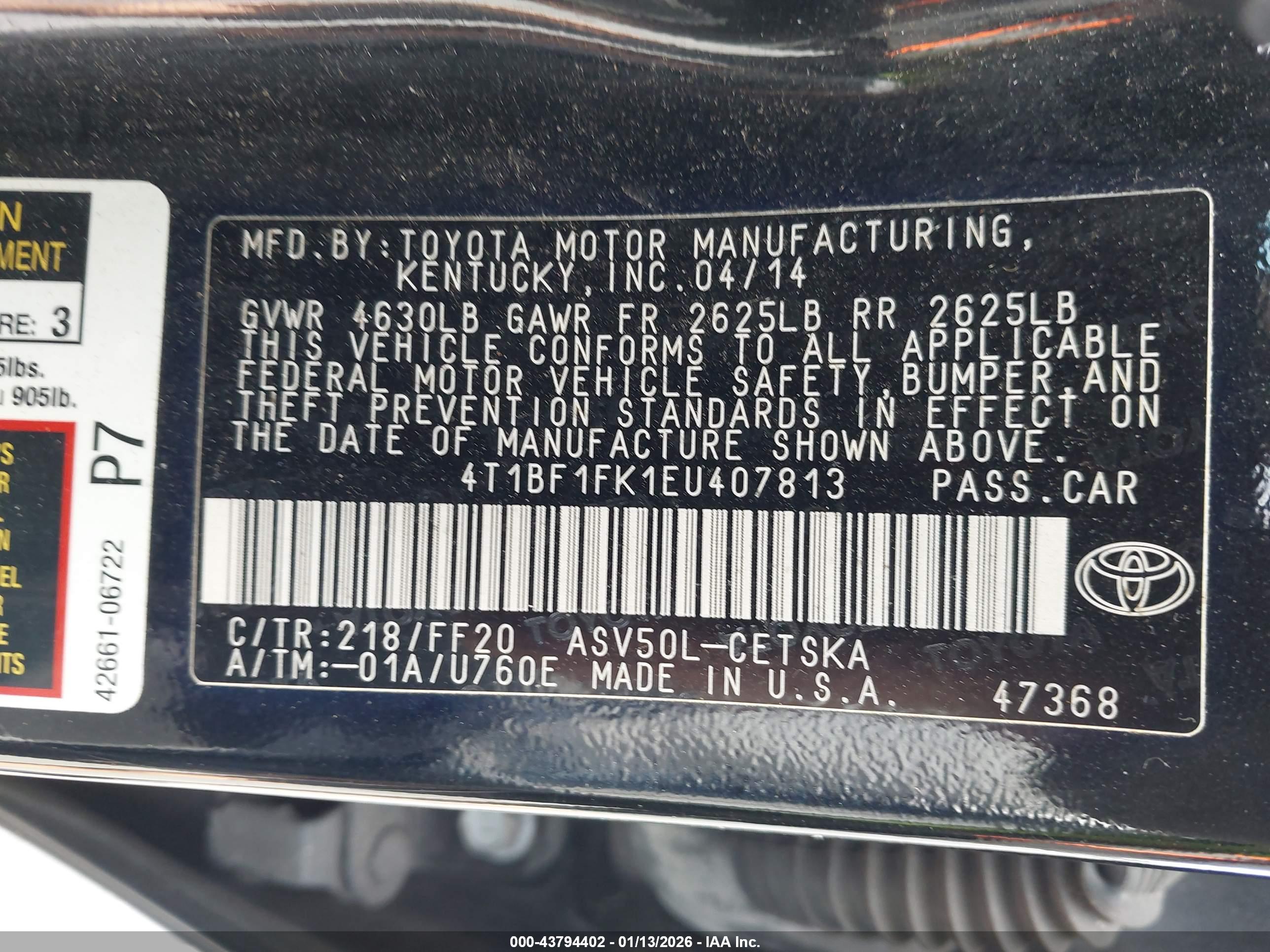 TOYOTA CAMRY image 9