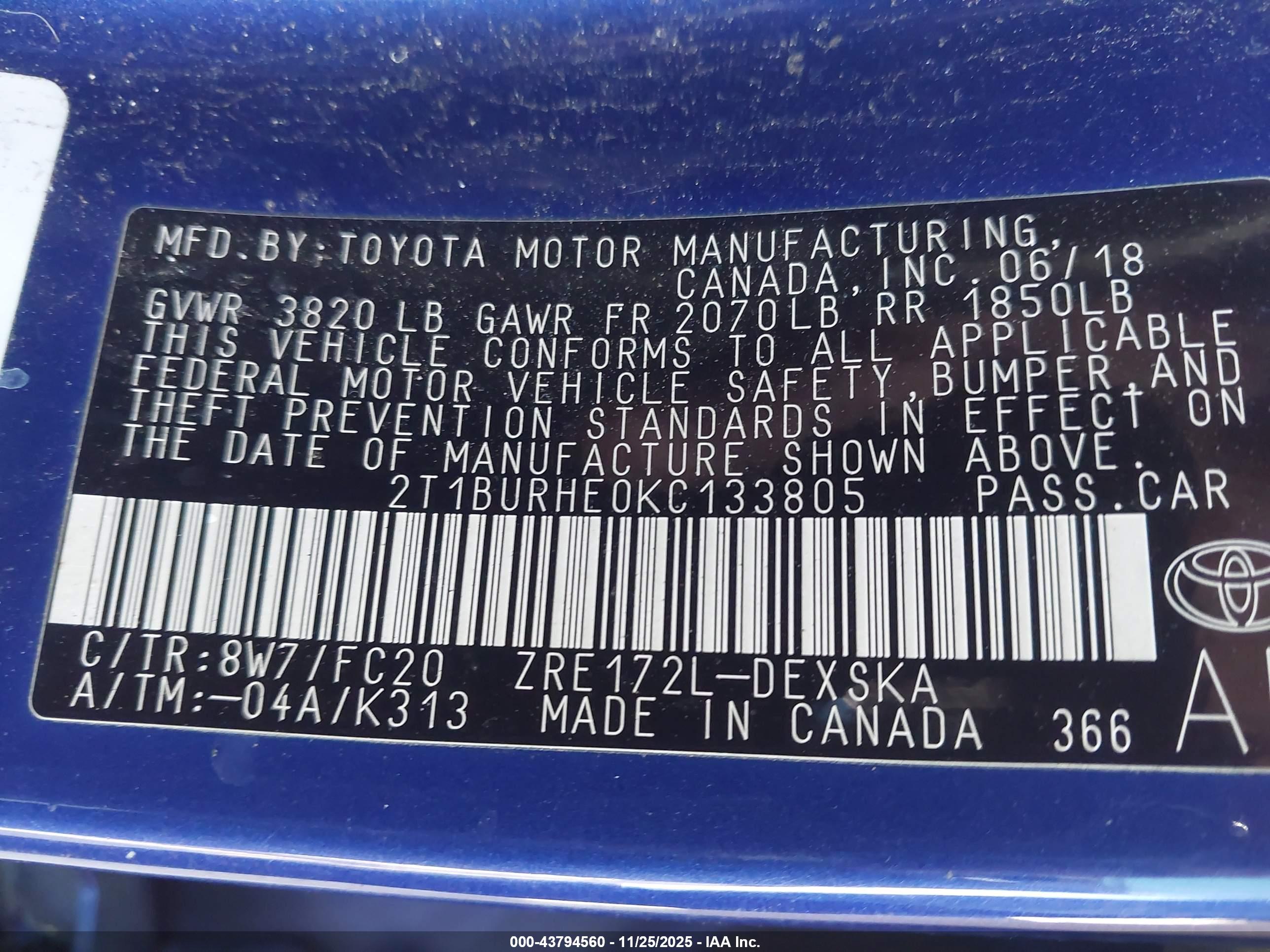 TOYOTA COROLLA image 9