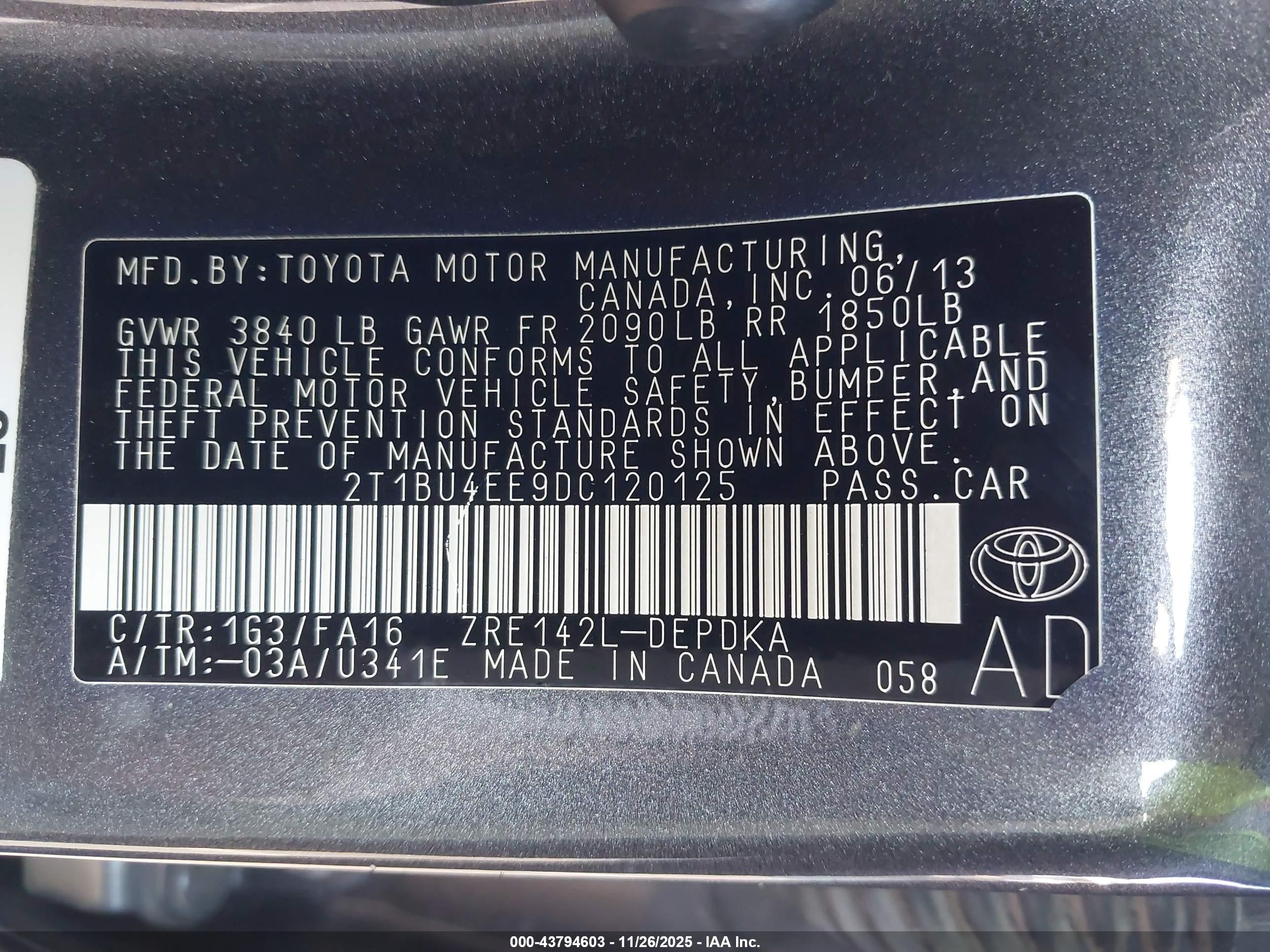 TOYOTA COROLLA image 9