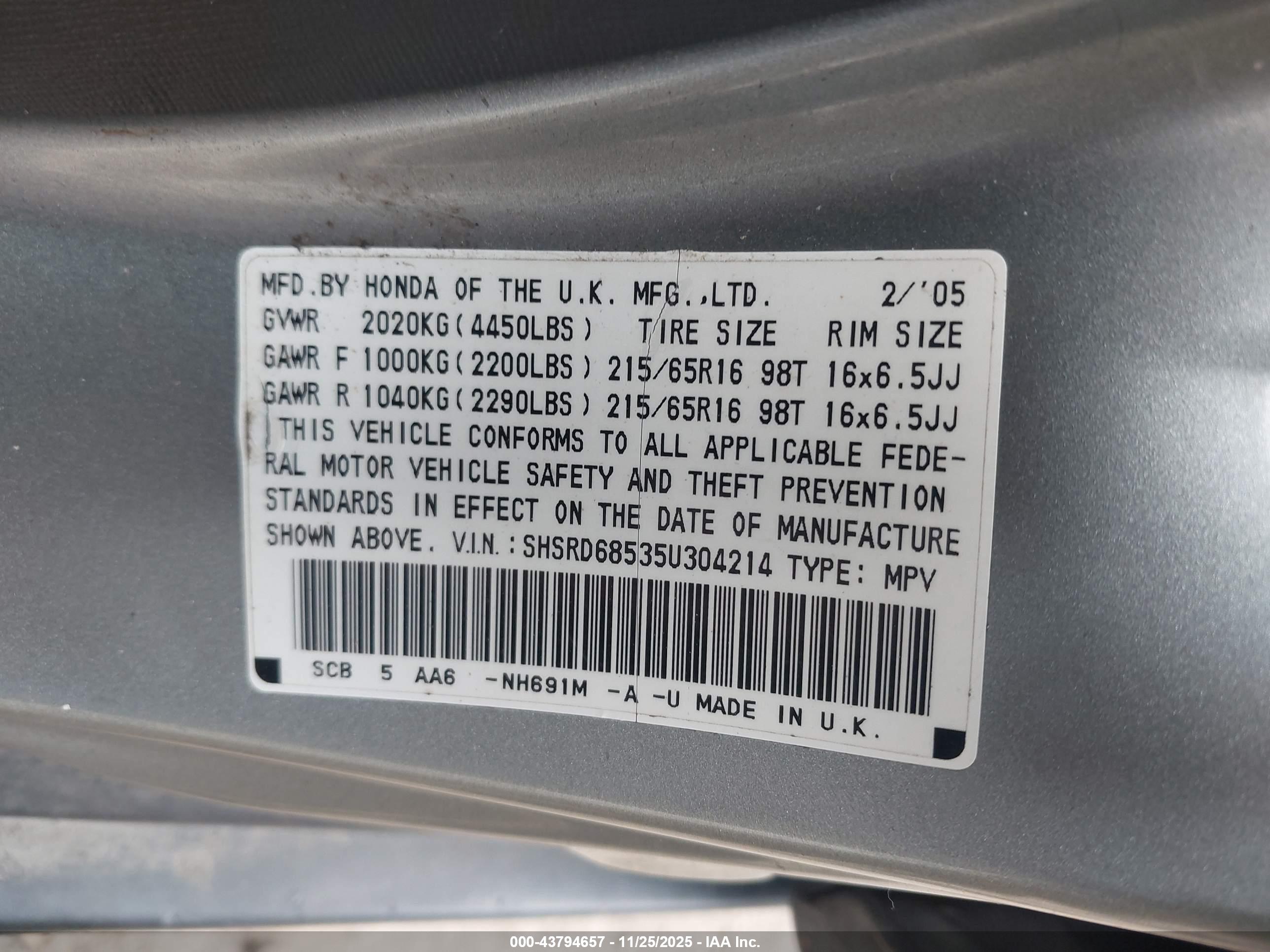 HONDA CR-V image 9