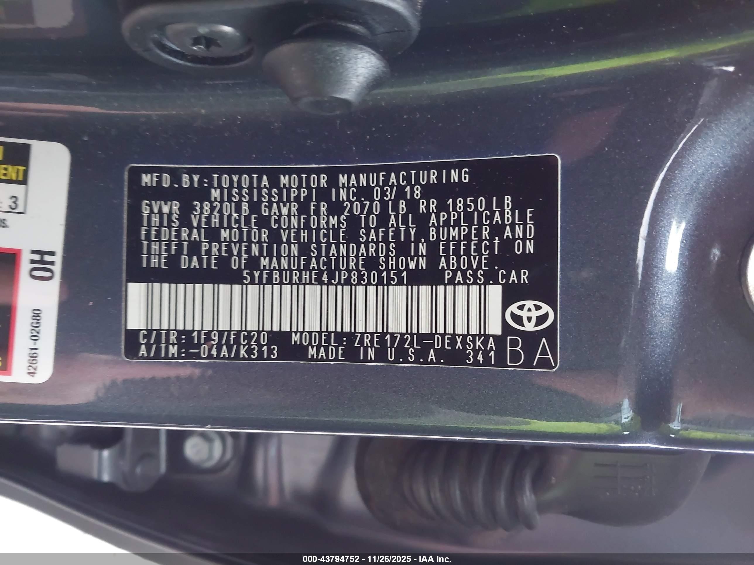 TOYOTA COROLLA image 9