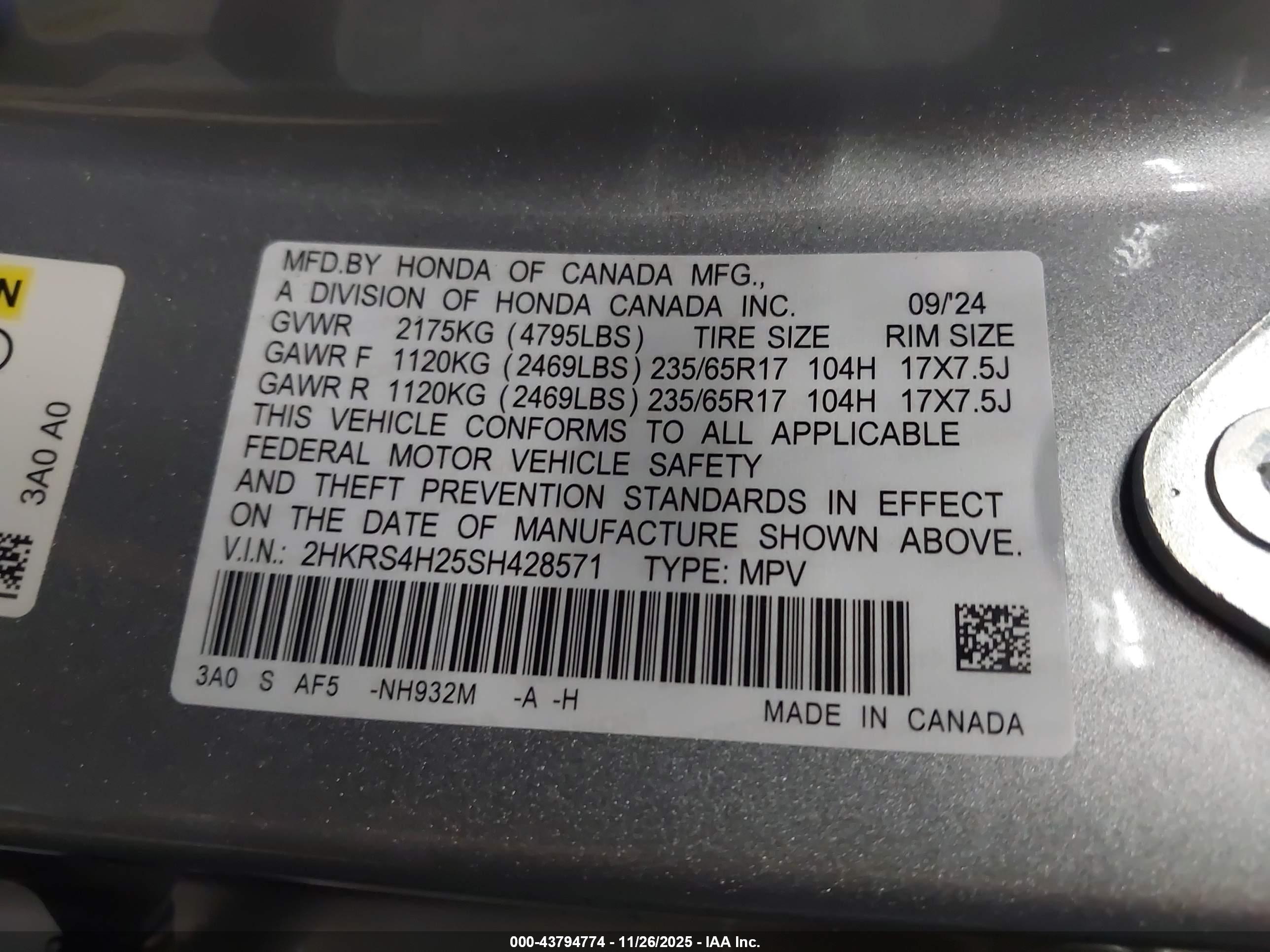 HONDA CR-V image 9
