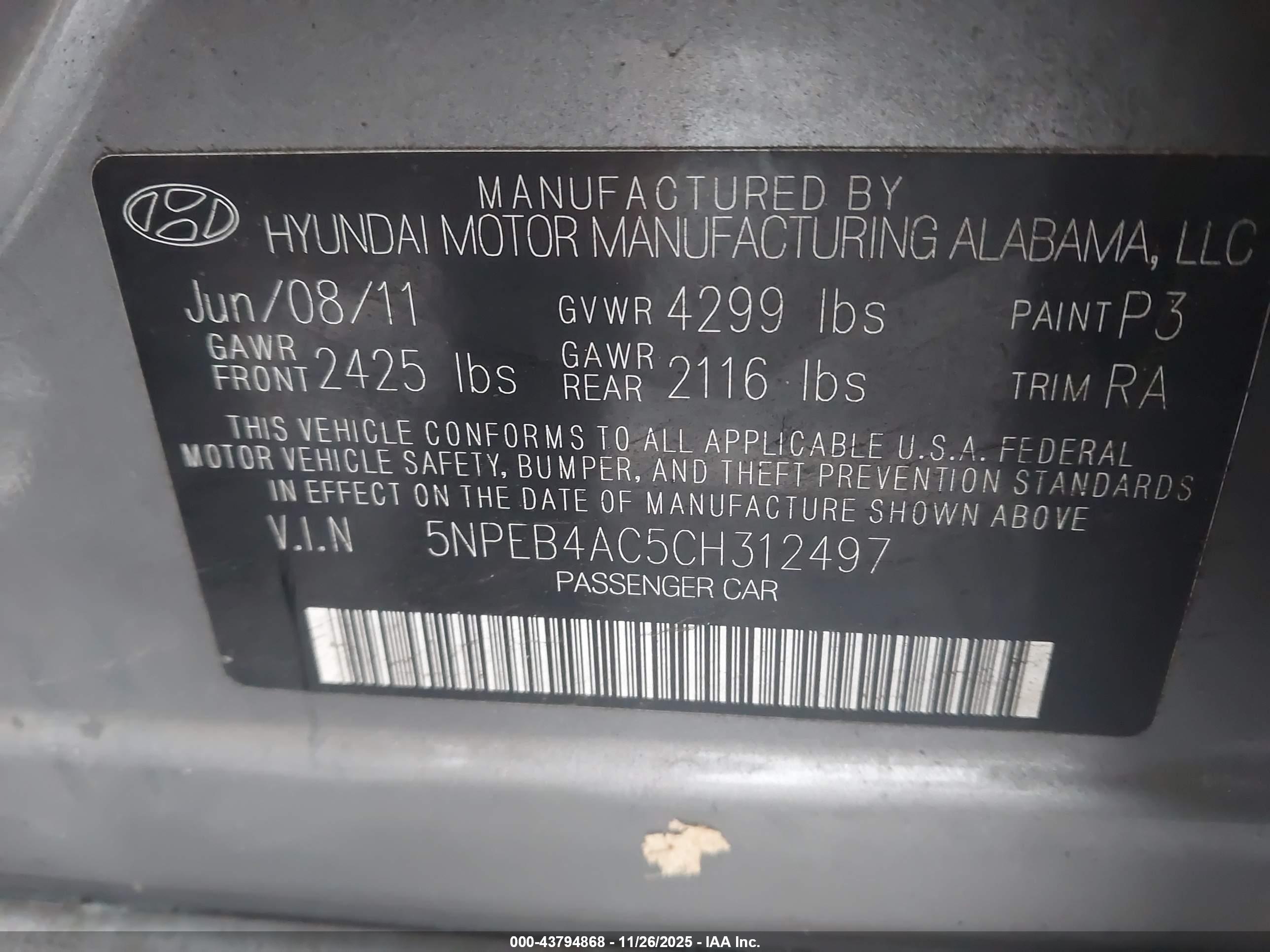 HYUNDAI SONATA image 9