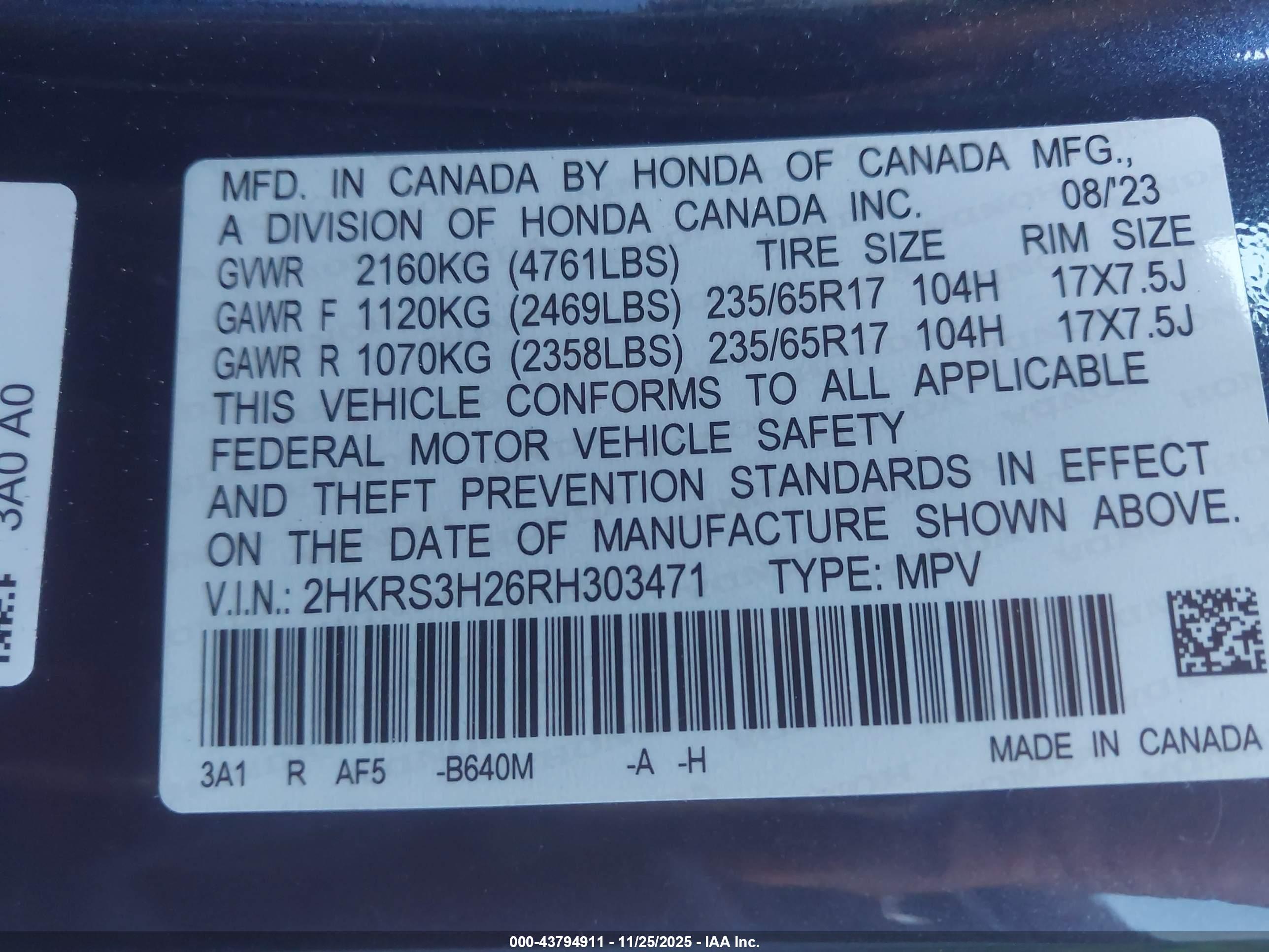 HONDA CR-V image 9
