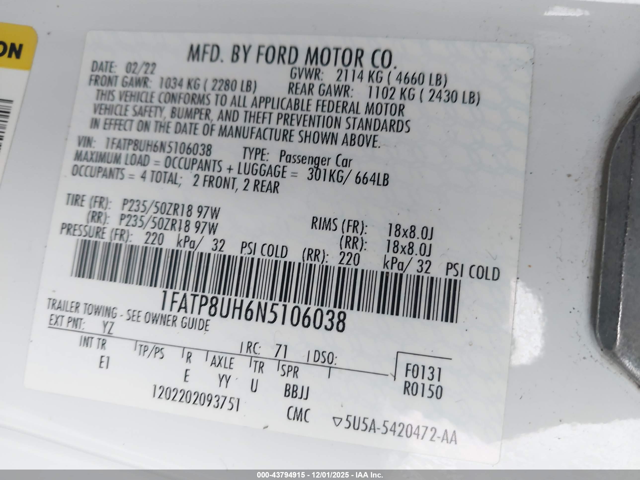 FORD MUSTANG image 9
