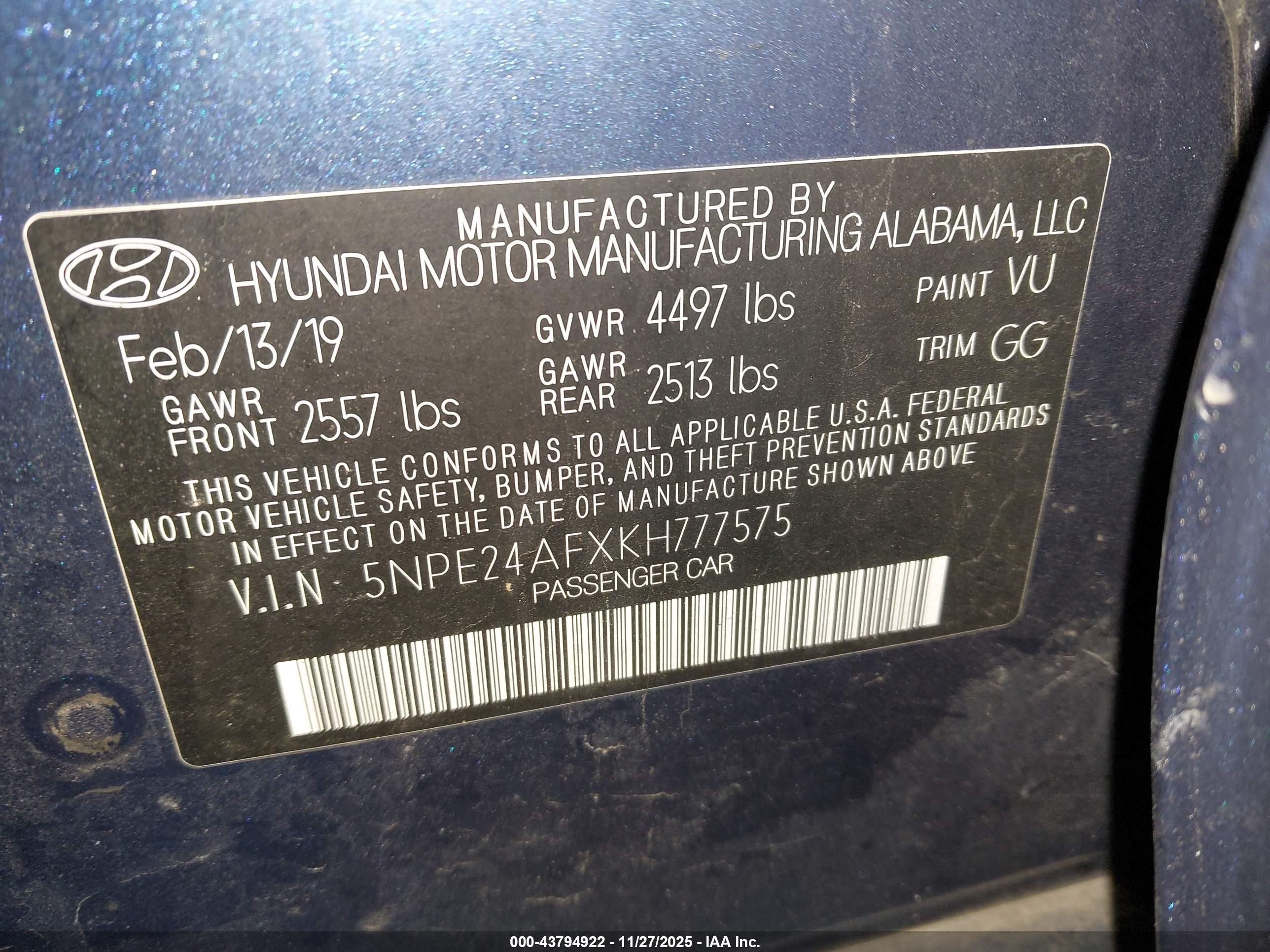 HYUNDAI SONATA image 9