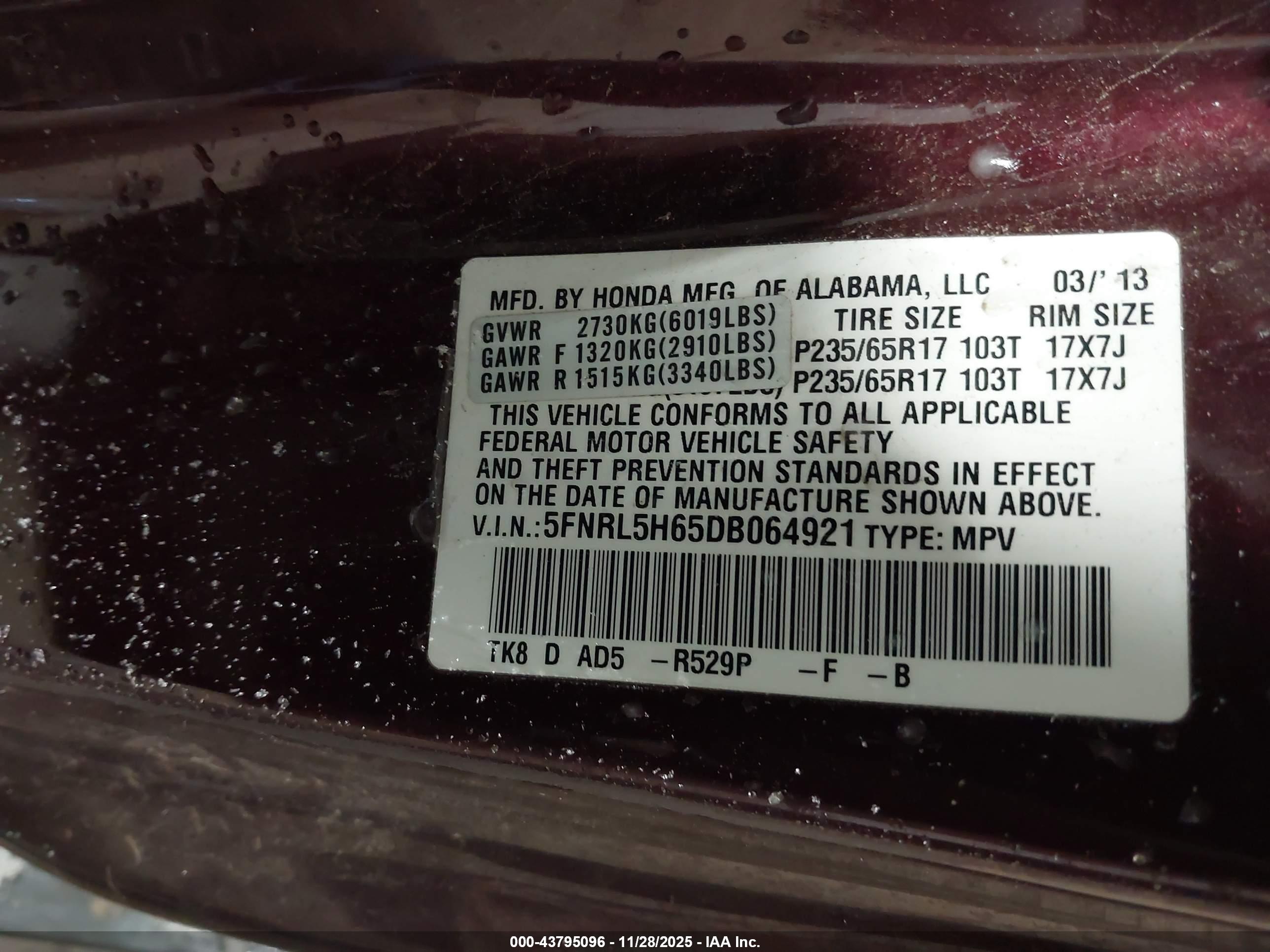 HONDA ODYSSEY image 9