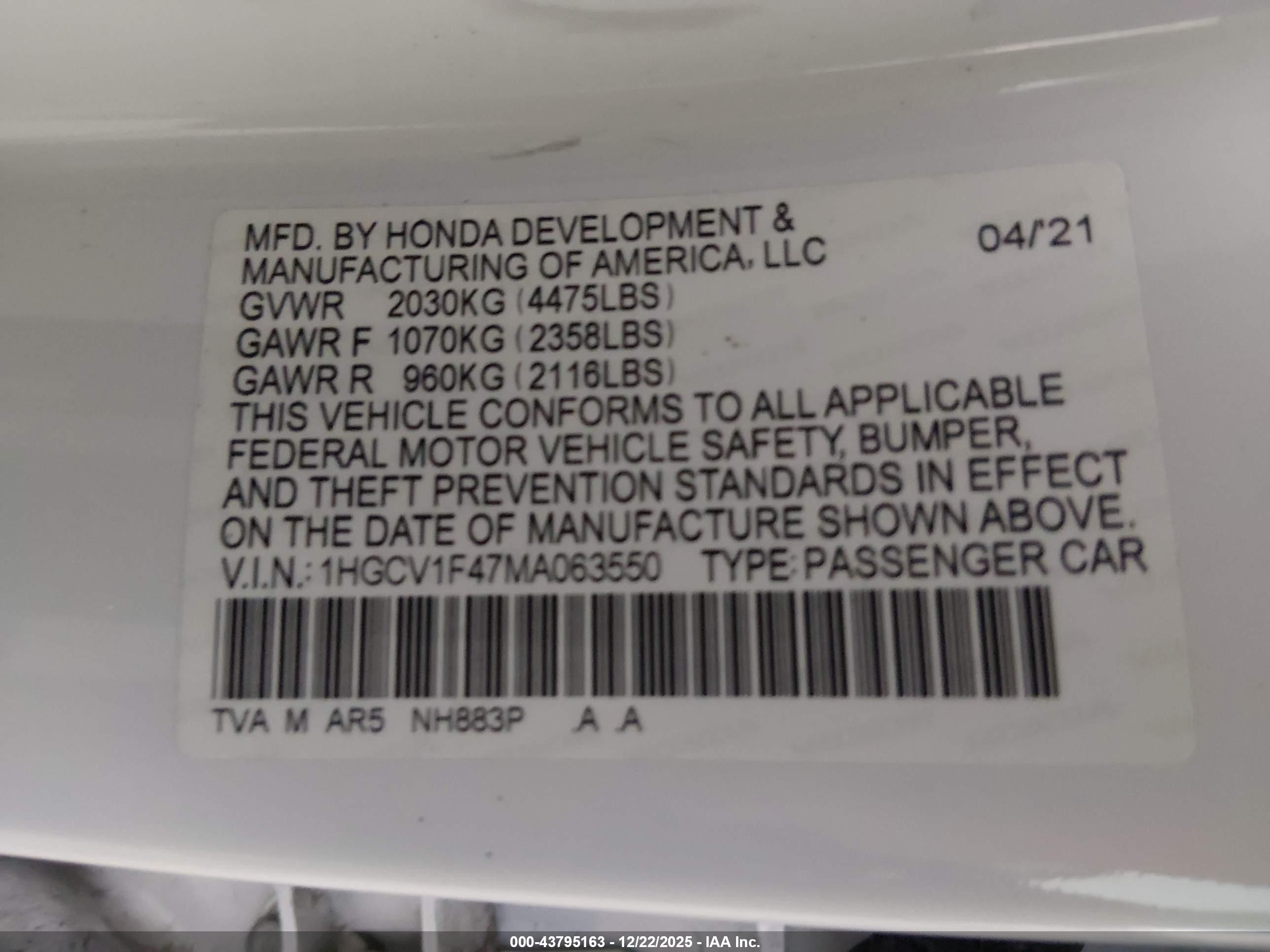 HONDA ACCORD image 9