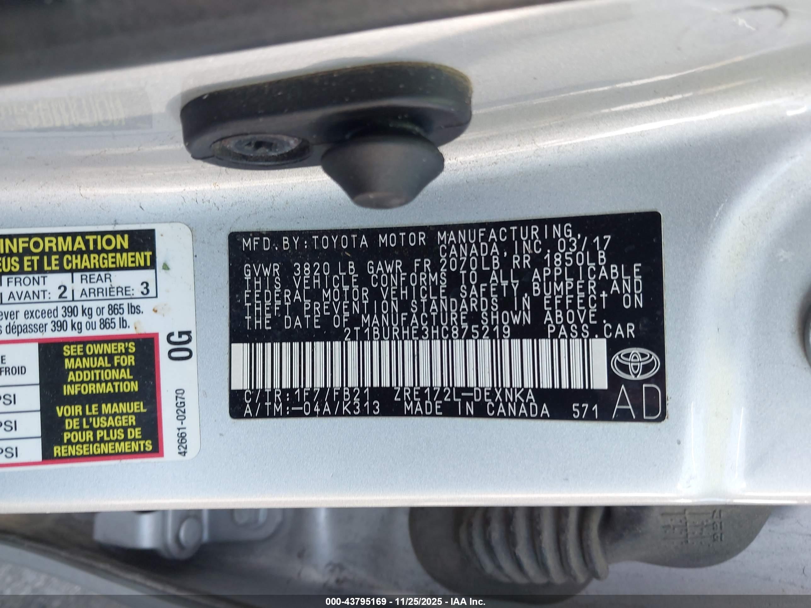 TOYOTA COROLLA image 9