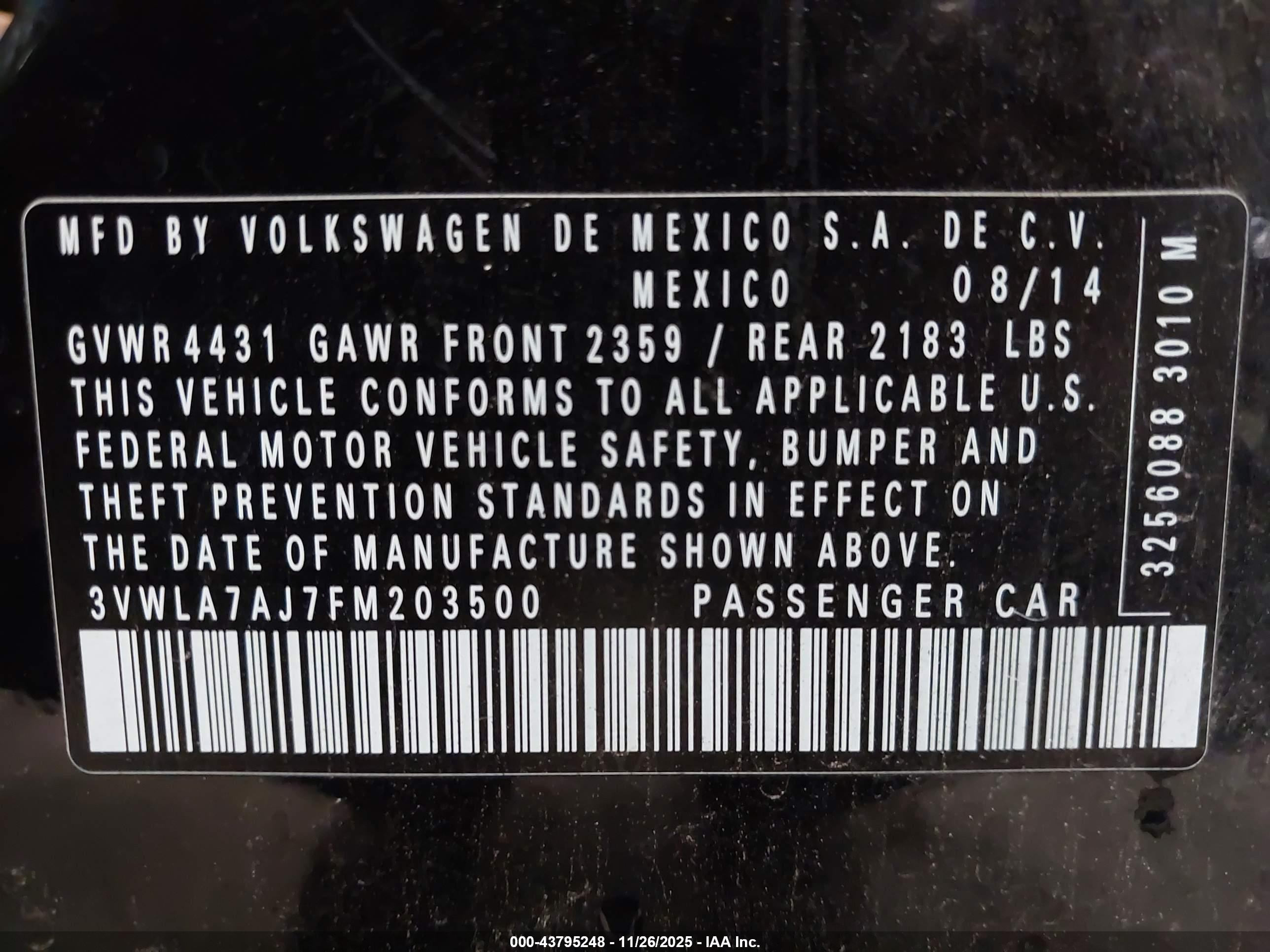 VOLKSWAGEN JETTA image 9