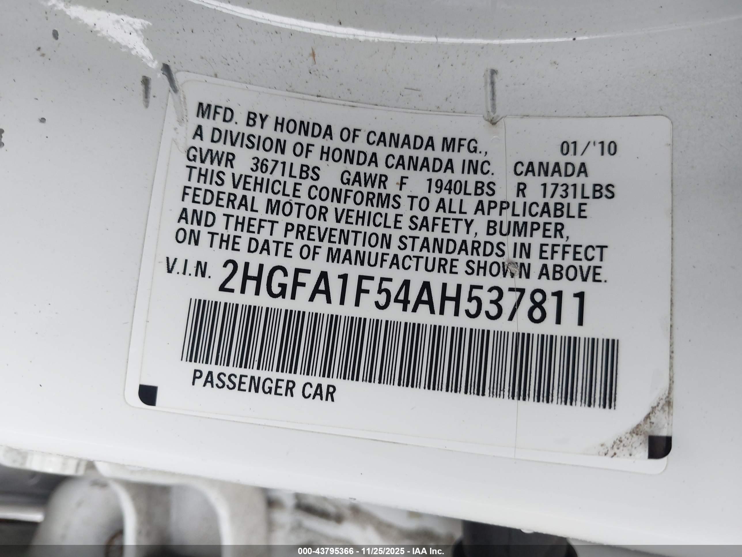 HONDA CIVIC image 9