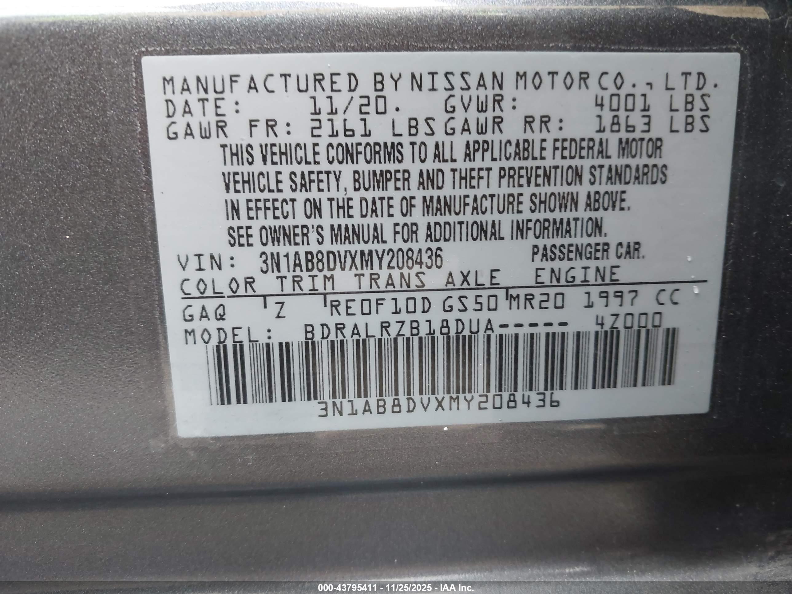 NISSAN SENTRA image 9