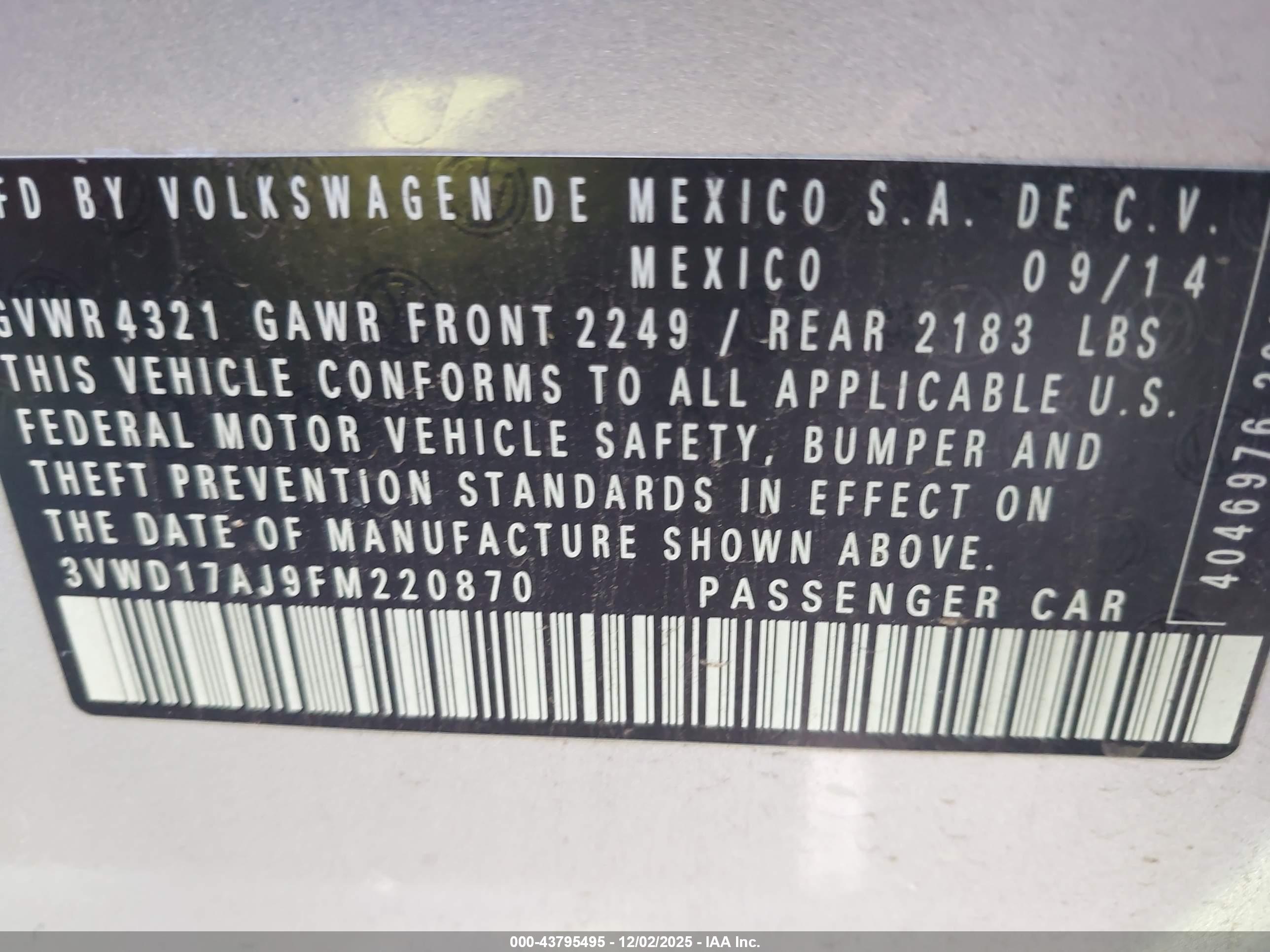 VOLKSWAGEN JETTA image 9