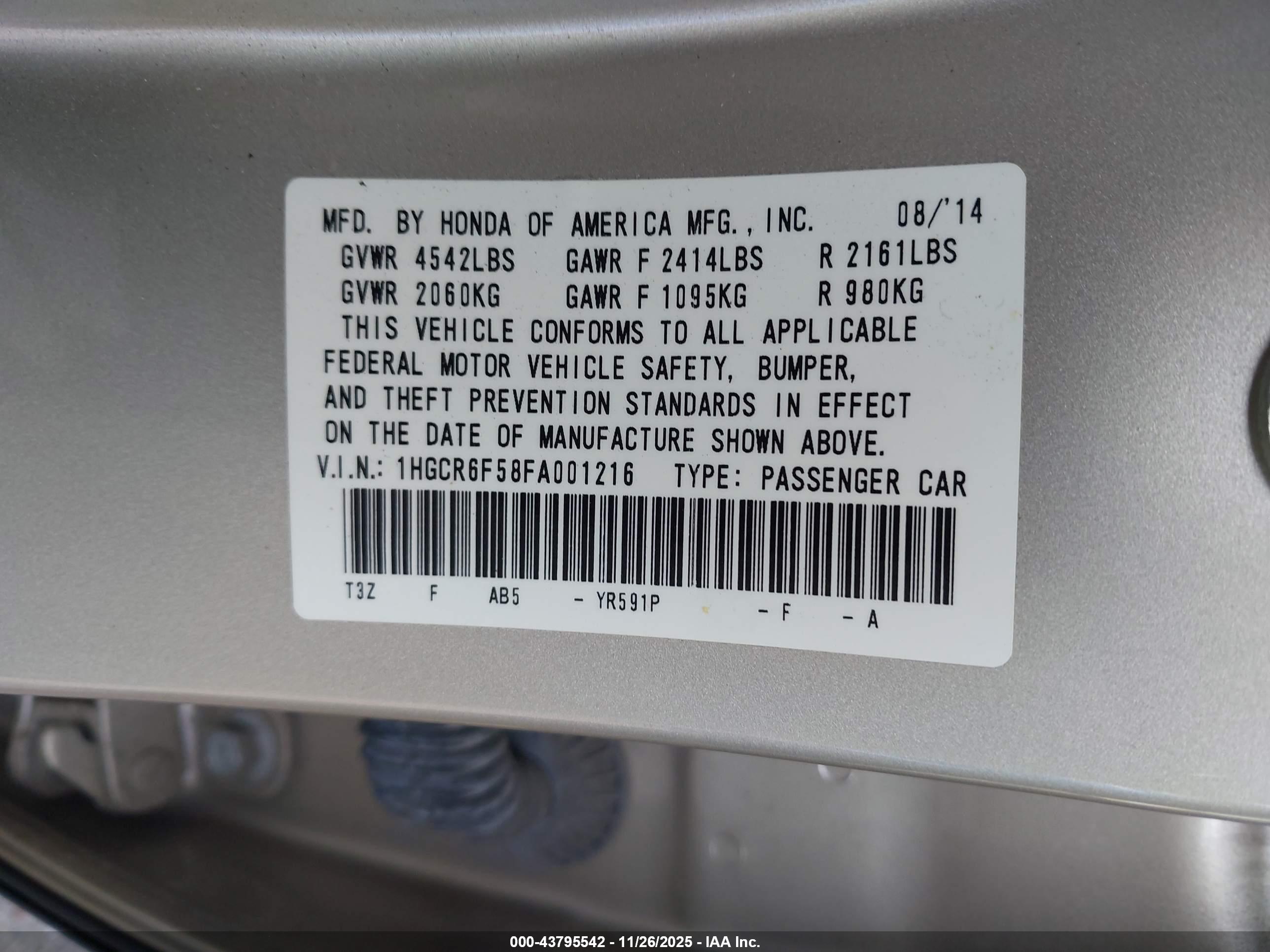 HONDA ACCORD image 9