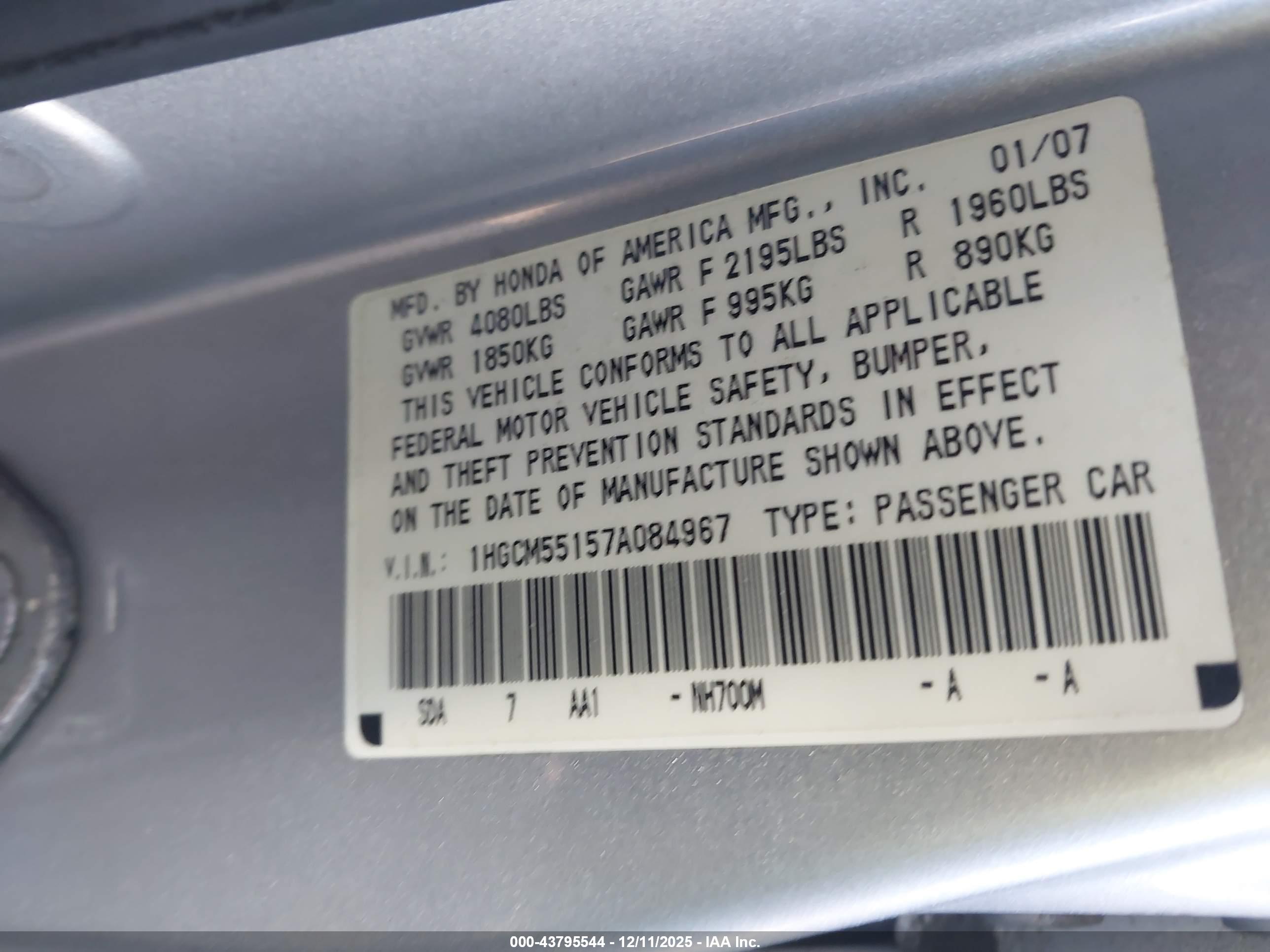 HONDA ACCORD image 9