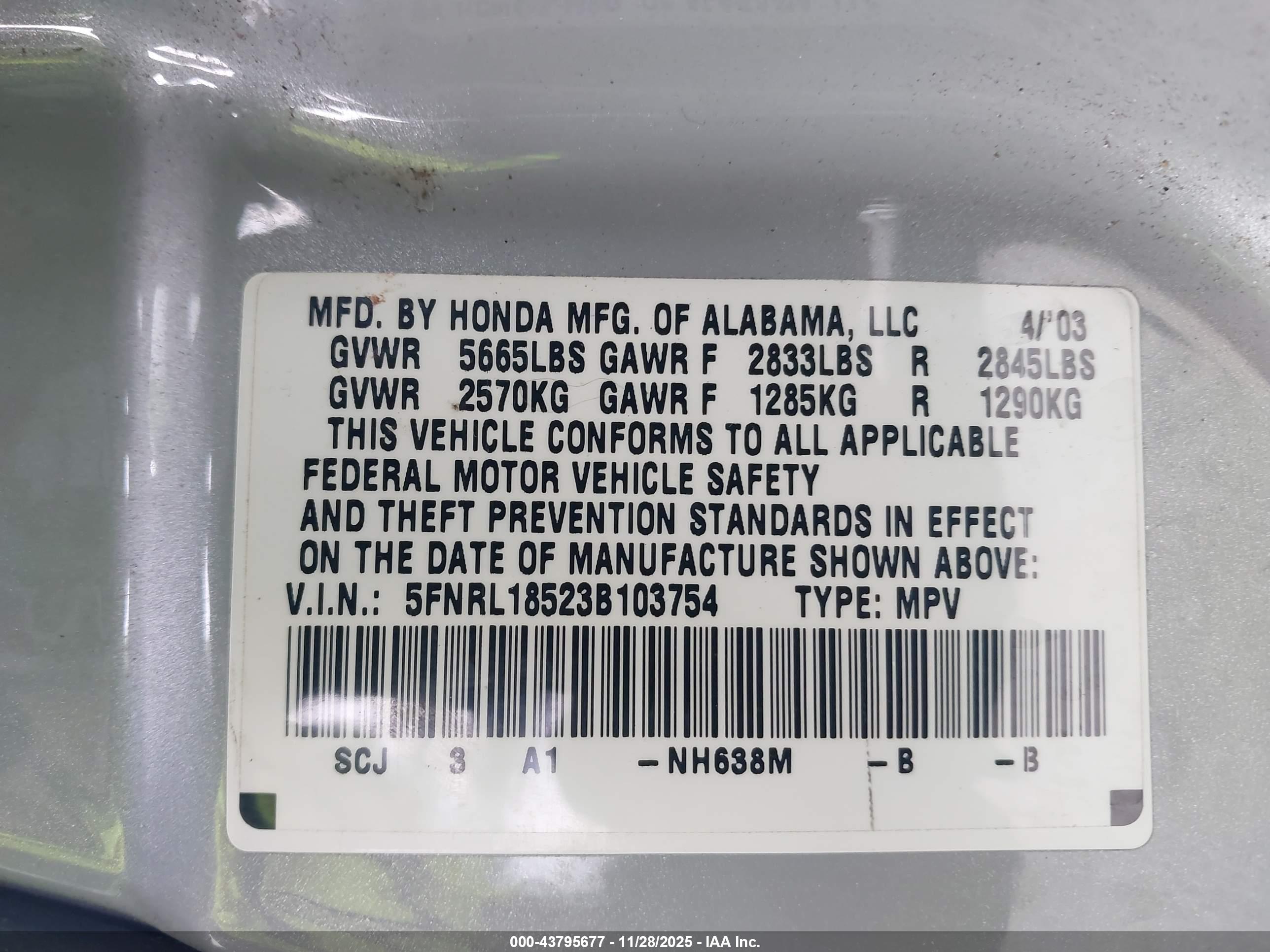 HONDA ODYSSEY image 9