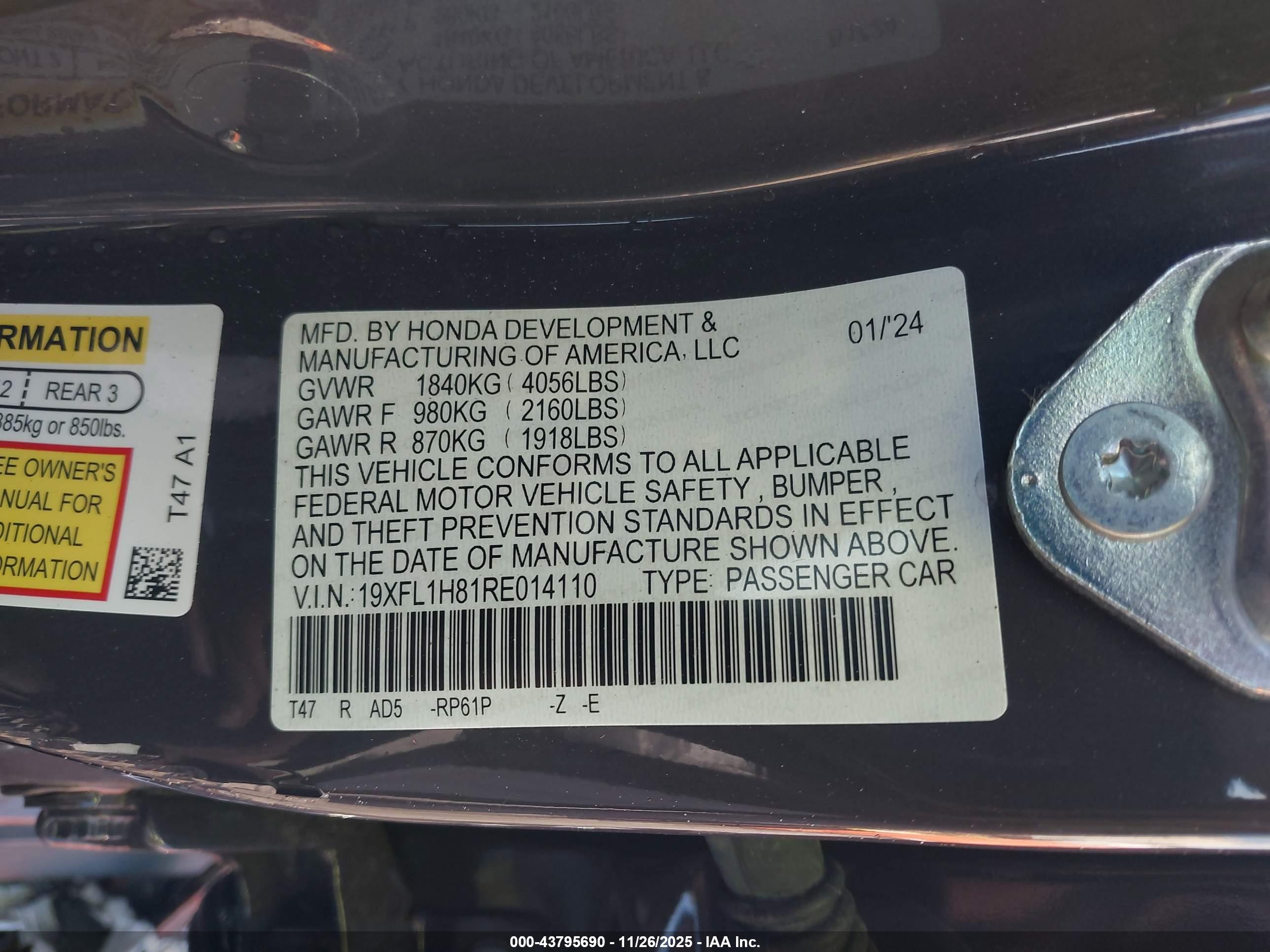 HONDA CIVIC image 9