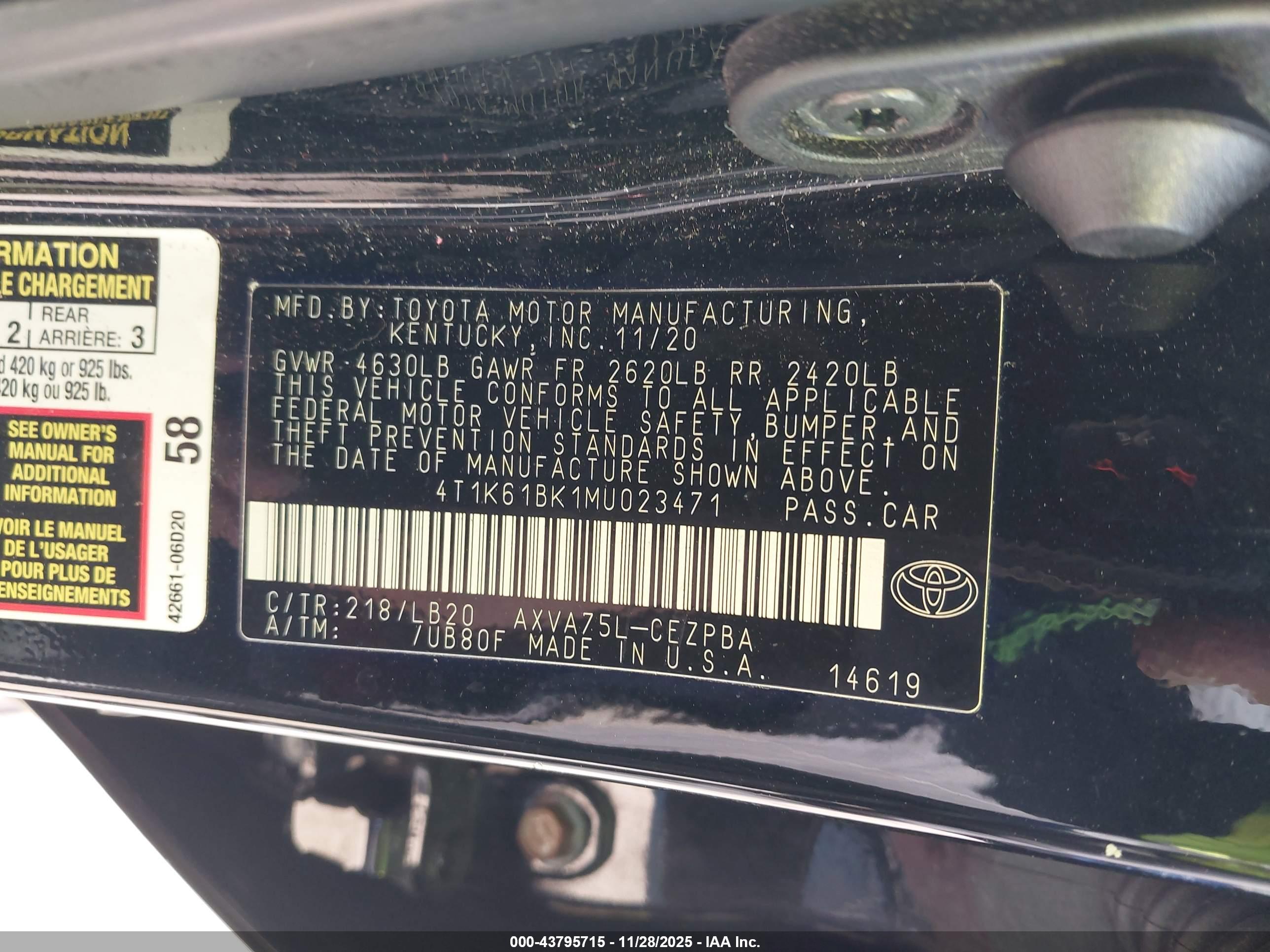 TOYOTA CAMRY image 9