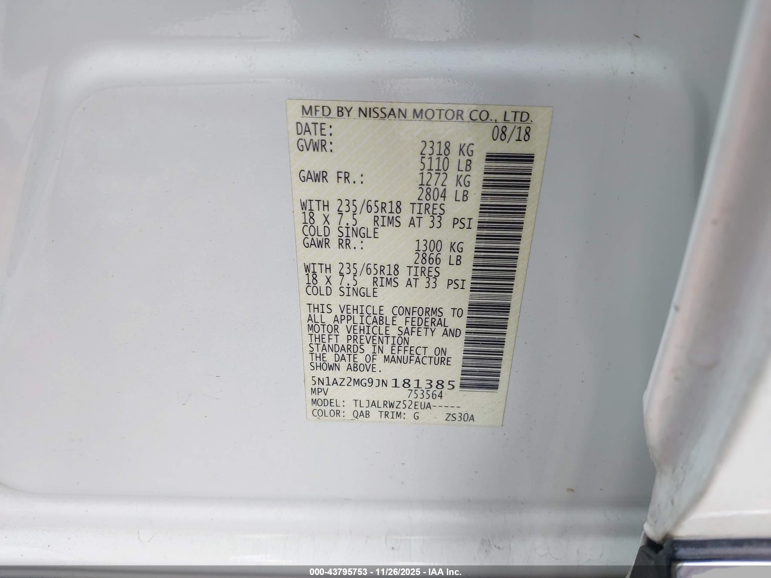 NISSAN MURANO image 9