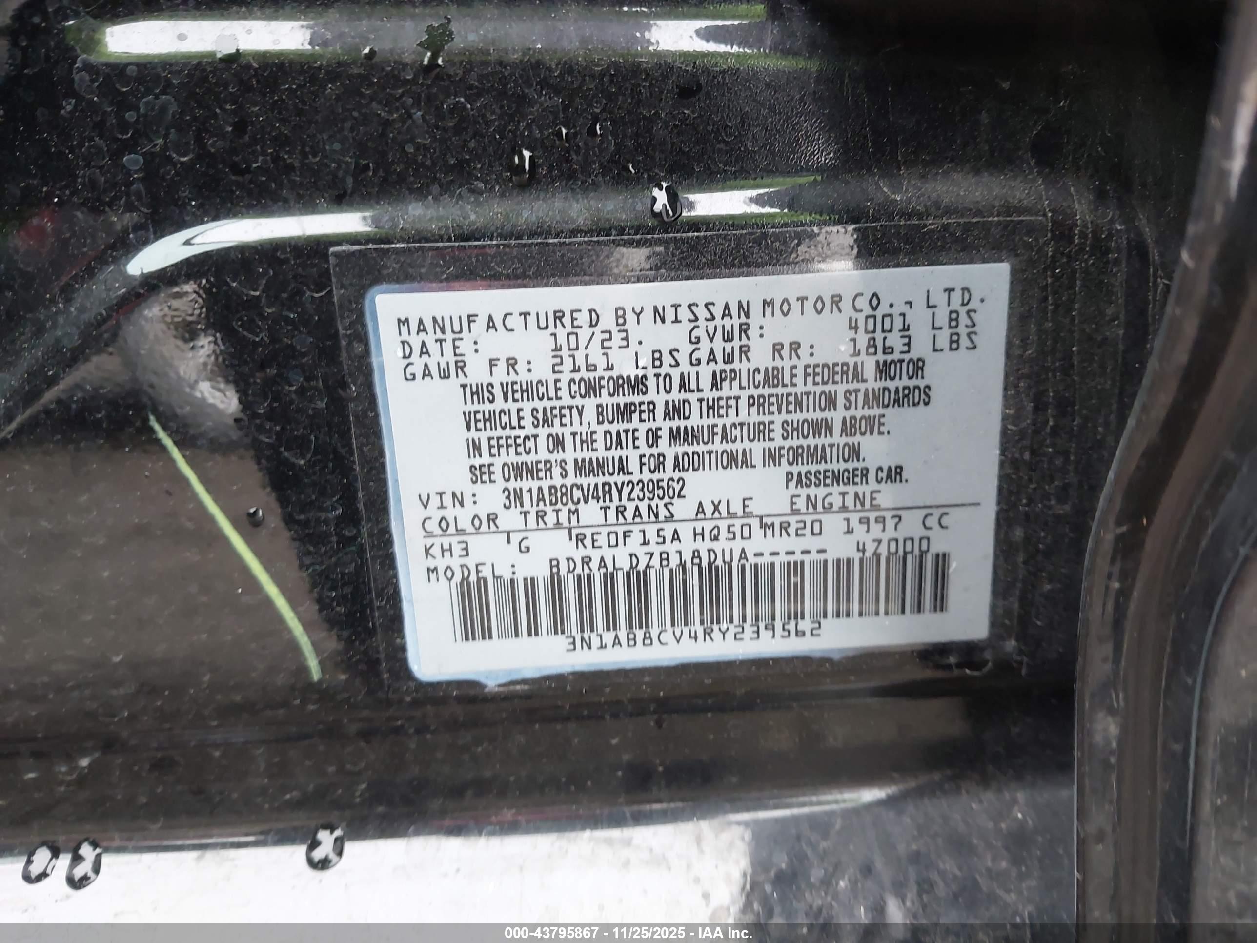 NISSAN SENTRA image 9