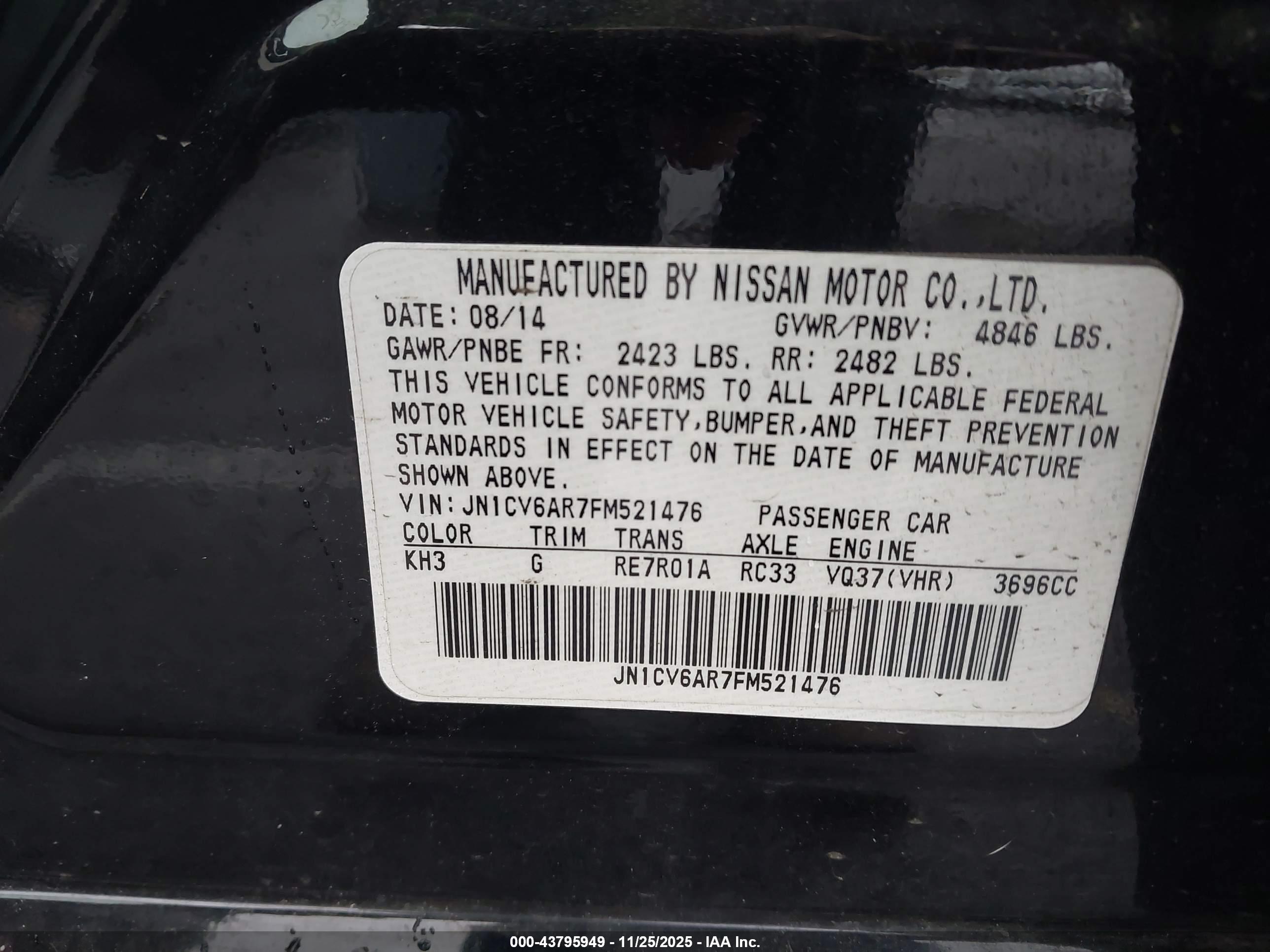 INFINITI Q40 image 9