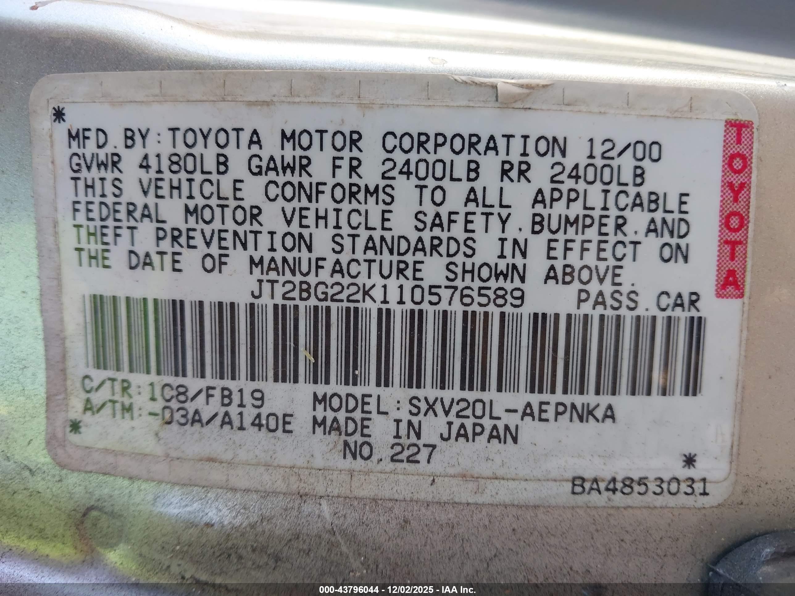 TOYOTA CAMRY image 9