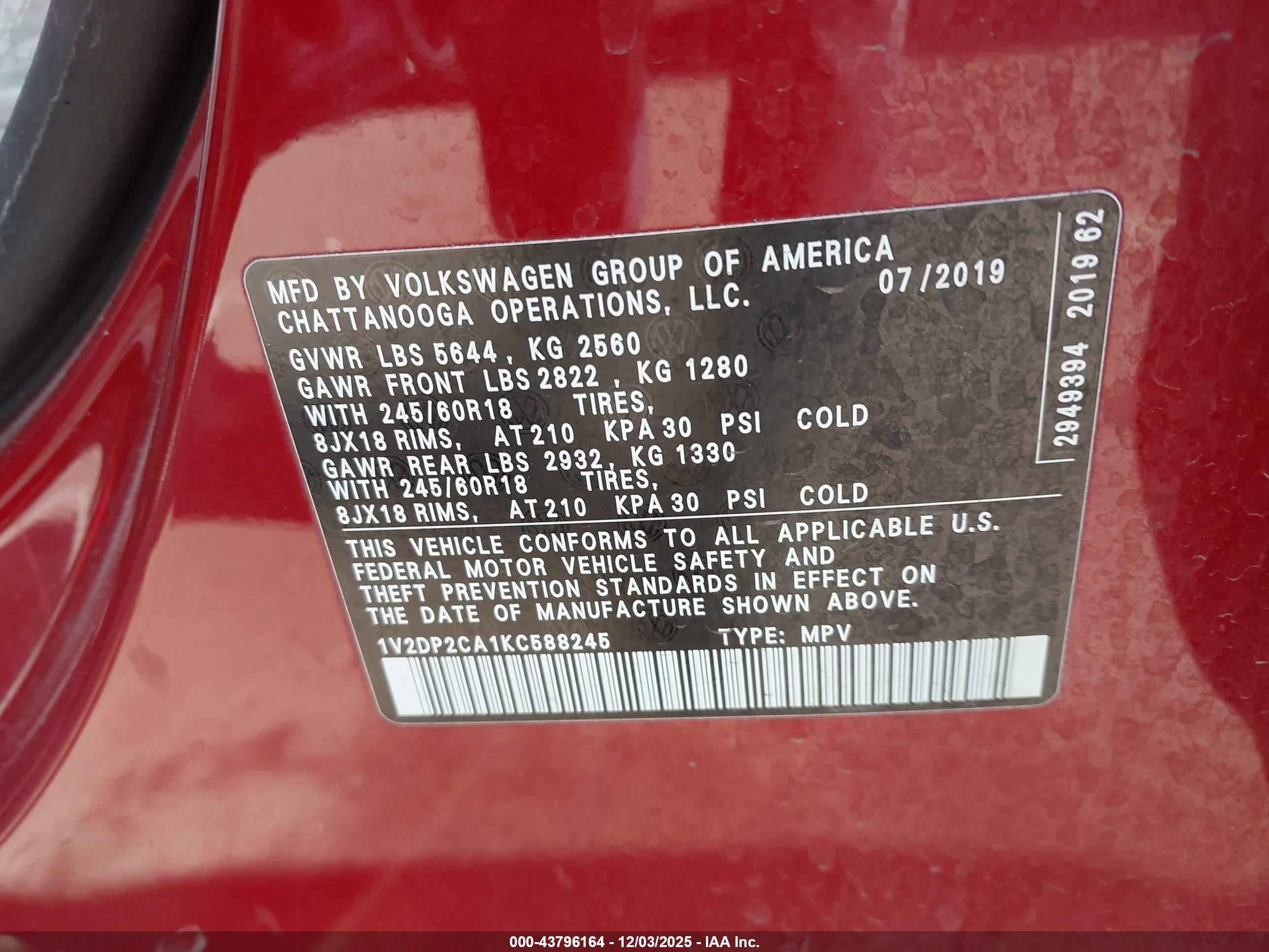 VOLKSWAGEN ATLAS image 9