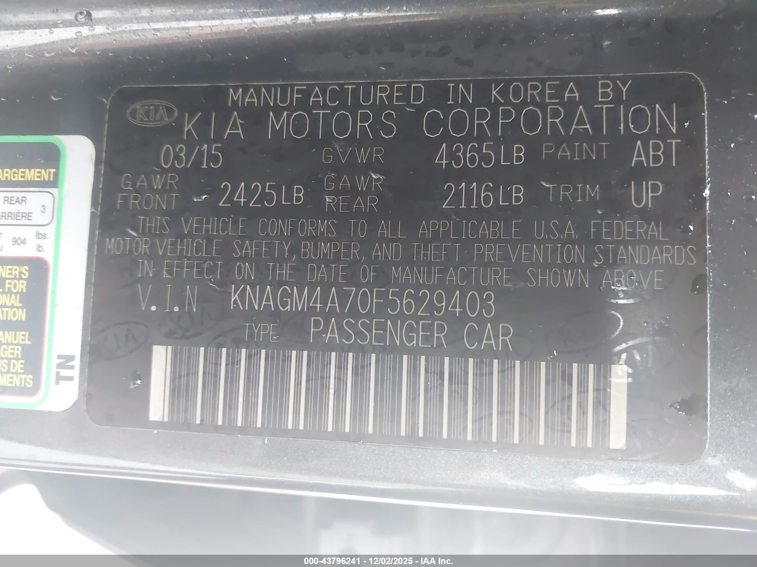 KIA OPTIMA image 9