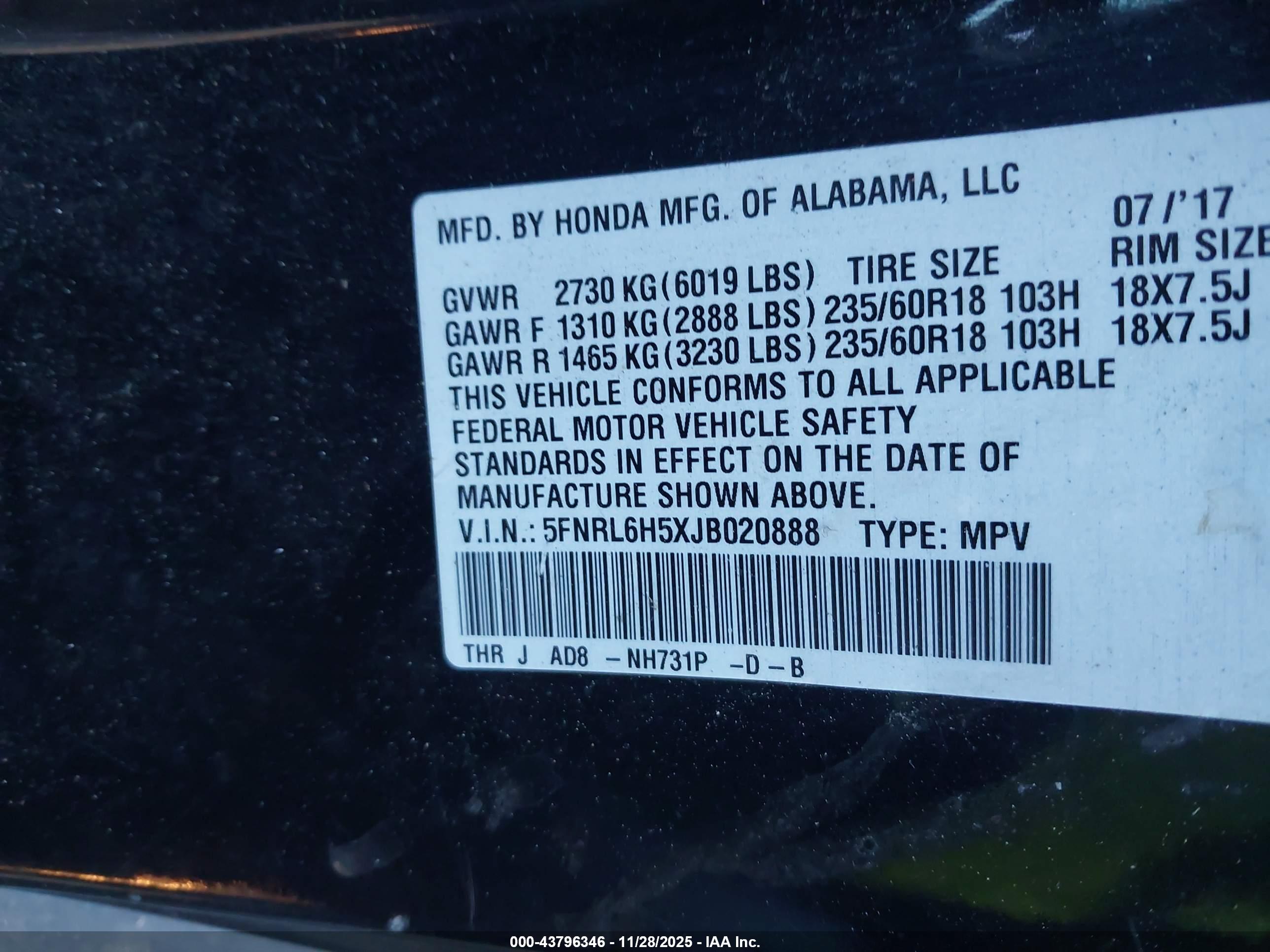 HONDA ODYSSEY image 9