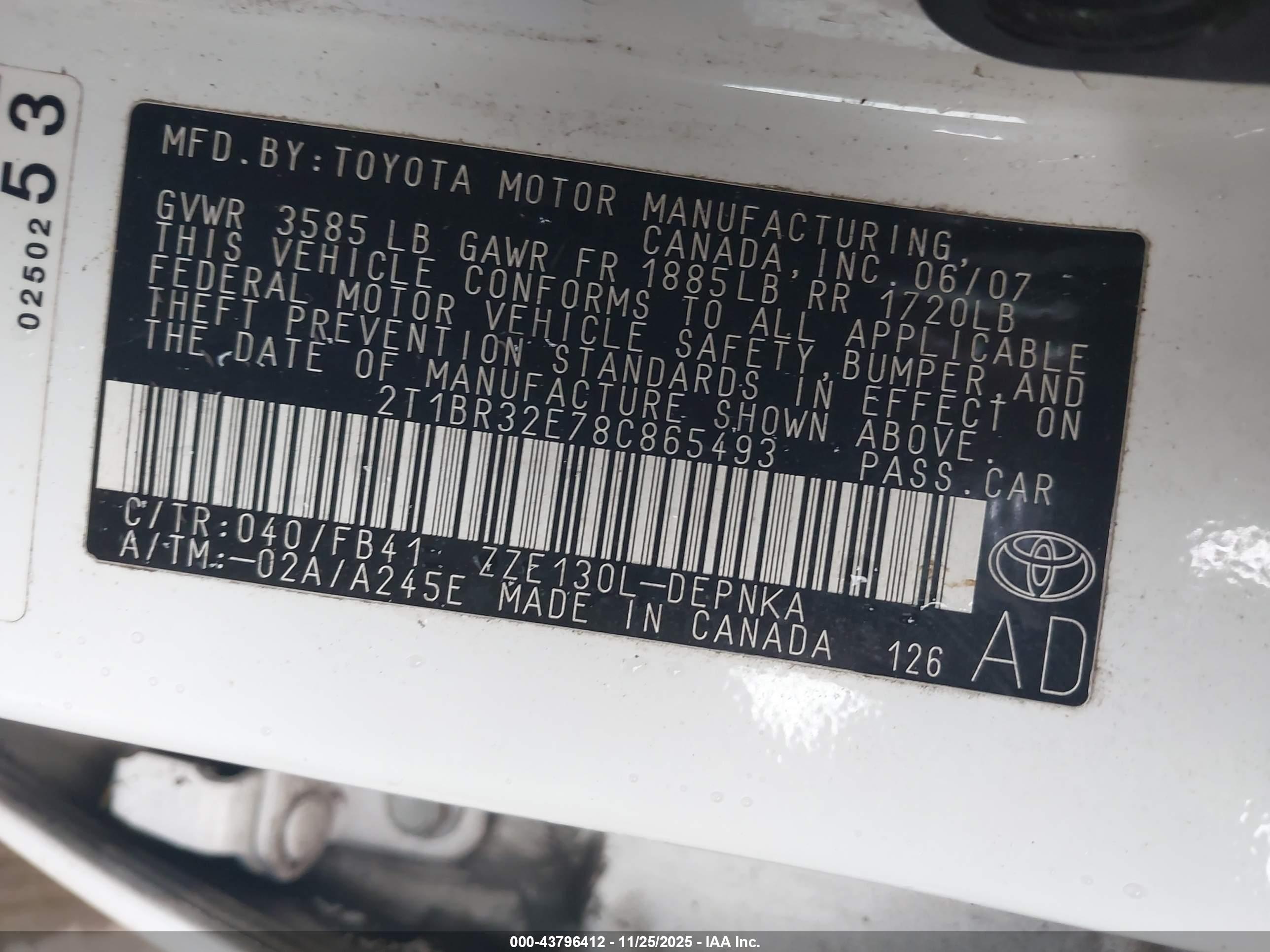 TOYOTA COROLLA image 9