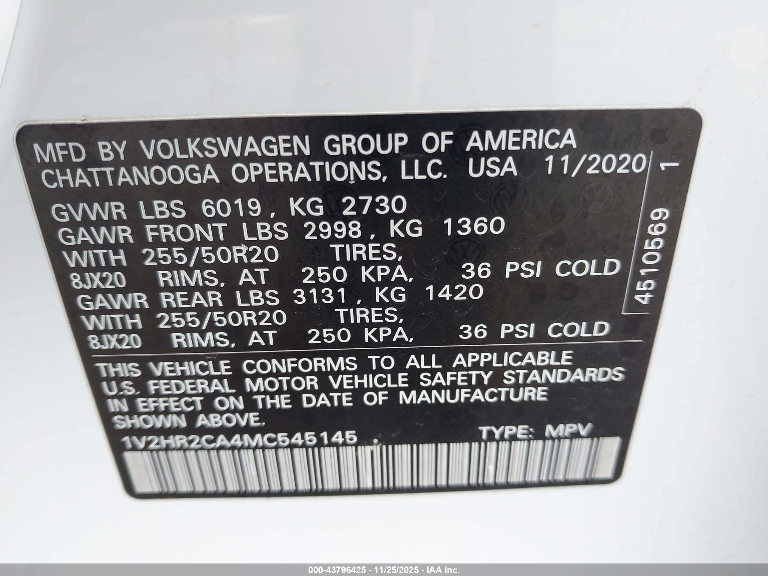 VOLKSWAGEN ATLAS image 9