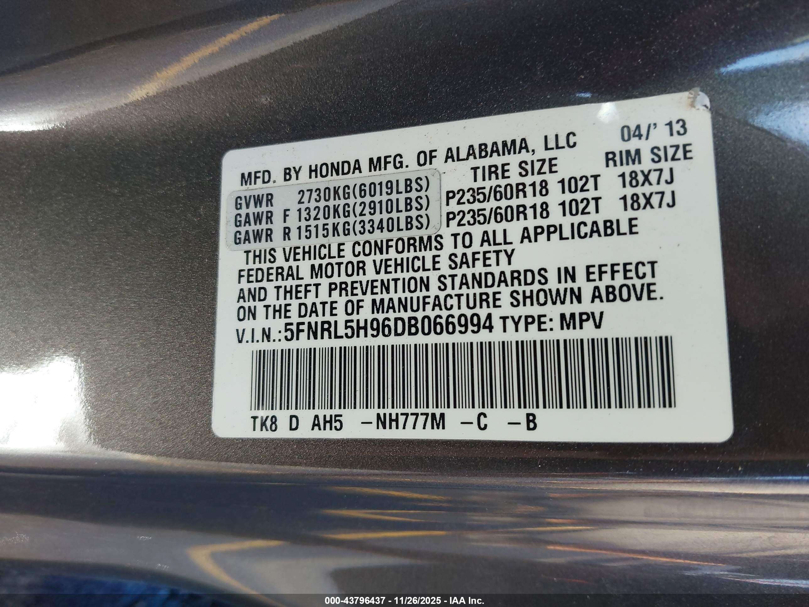 HONDA ODYSSEY image 9